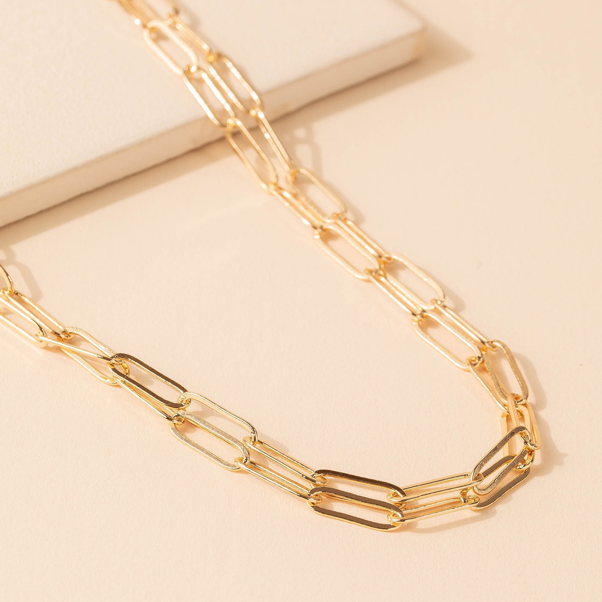 Layered Chain Link Necklace