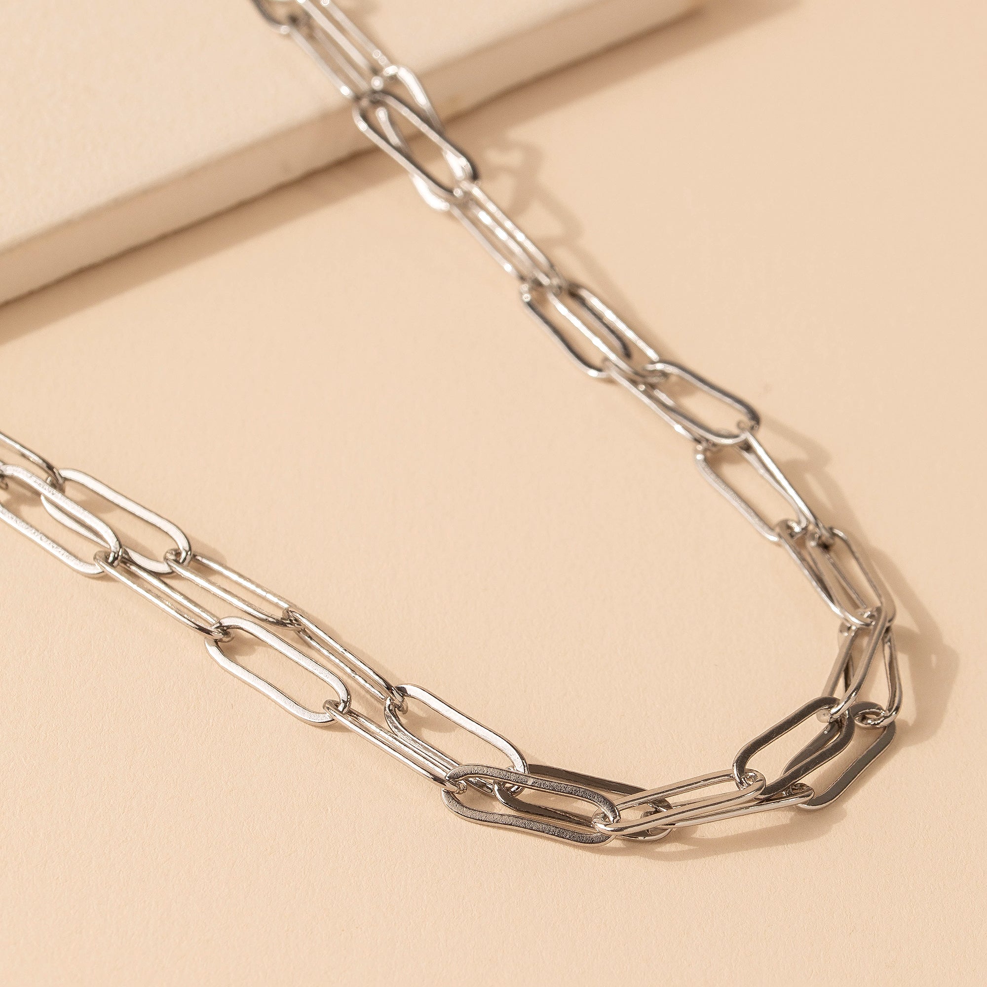 Layered Chain Link Necklace