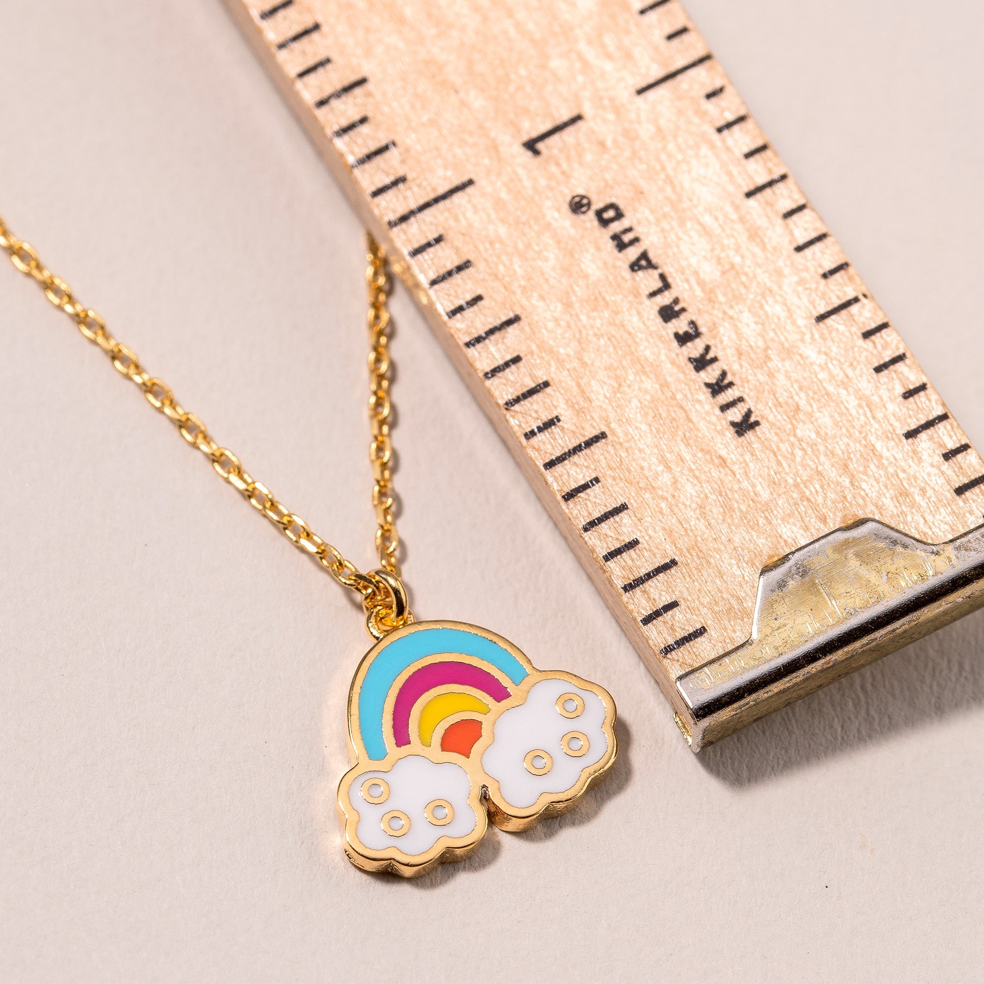 Kids Rainbow Charm Necklace