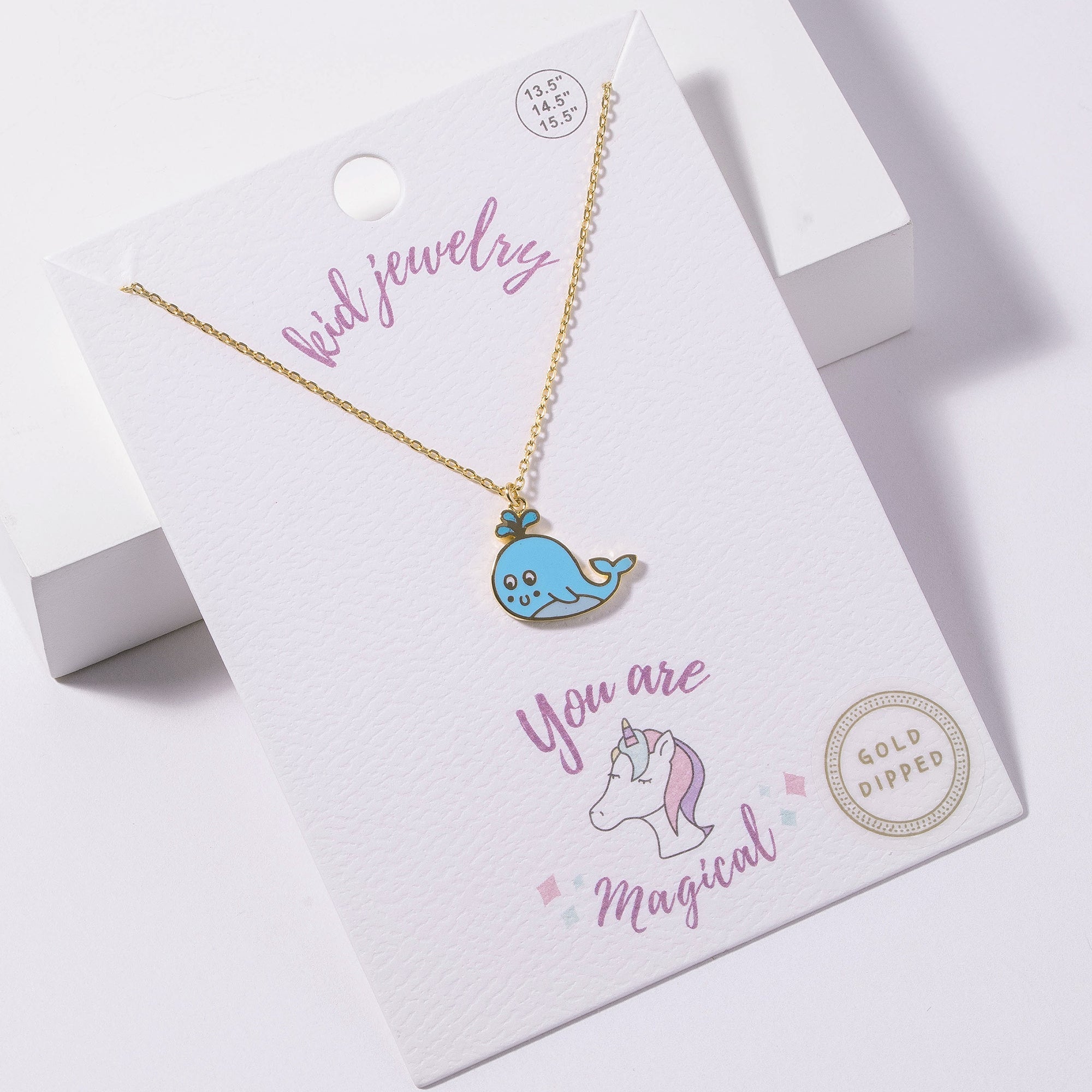 Kids Blue Whale Necklace