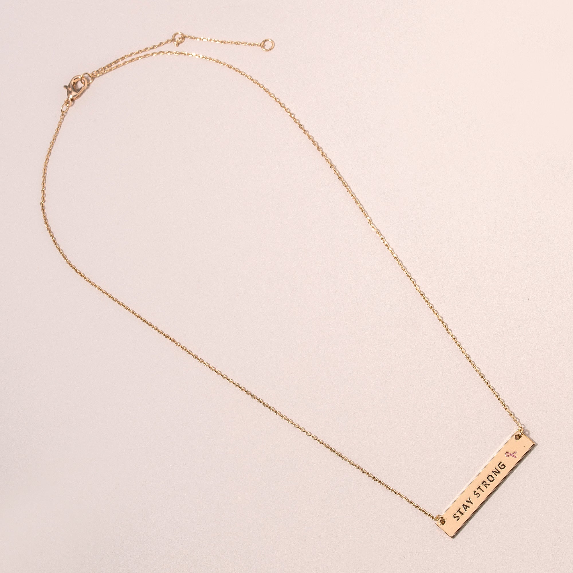Stay Strong Charm Necklace