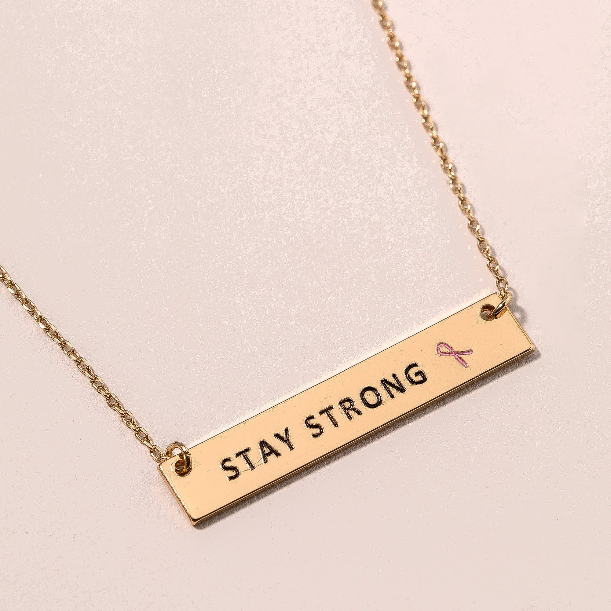 Stay Strong Charm Necklace