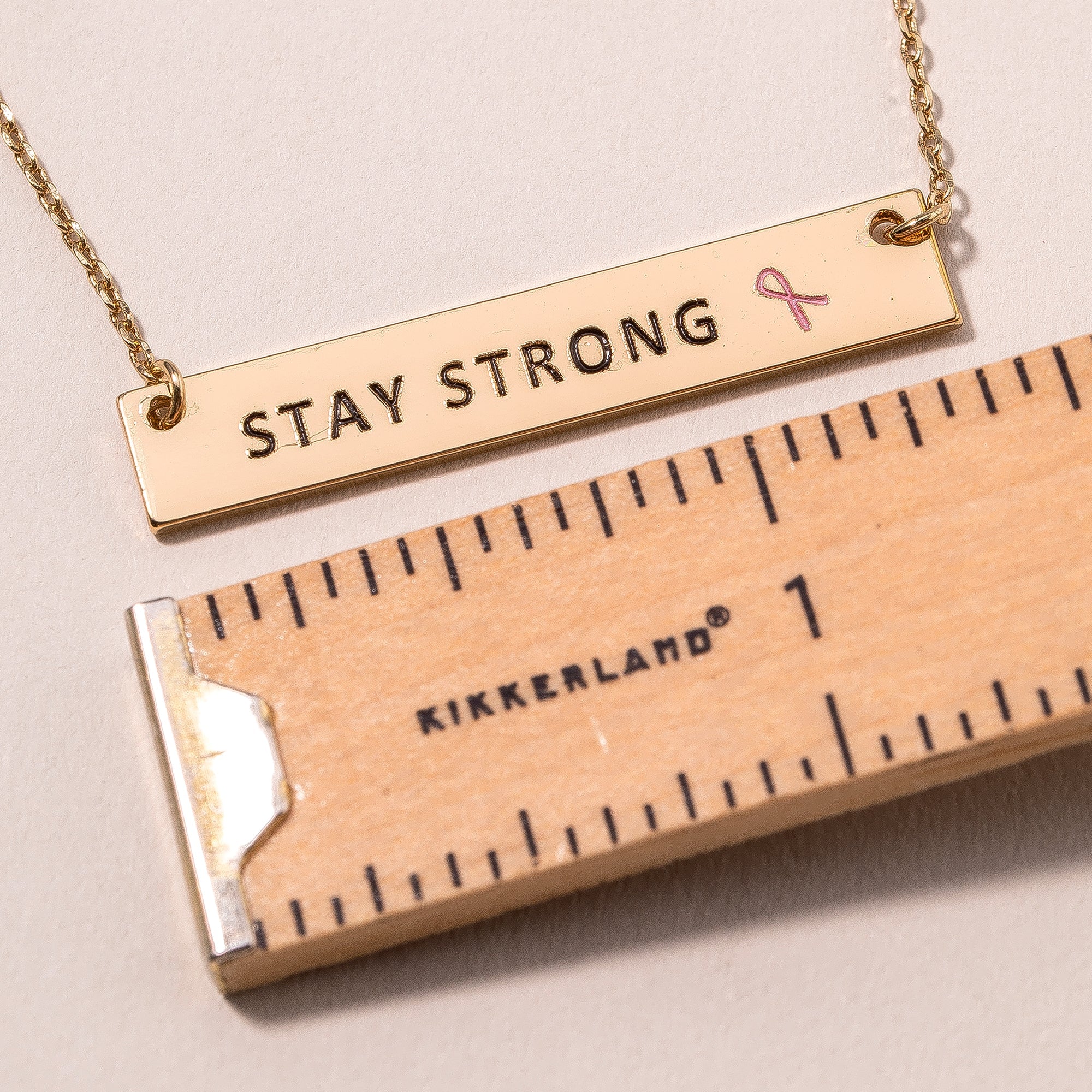 Stay Strong Charm Necklace