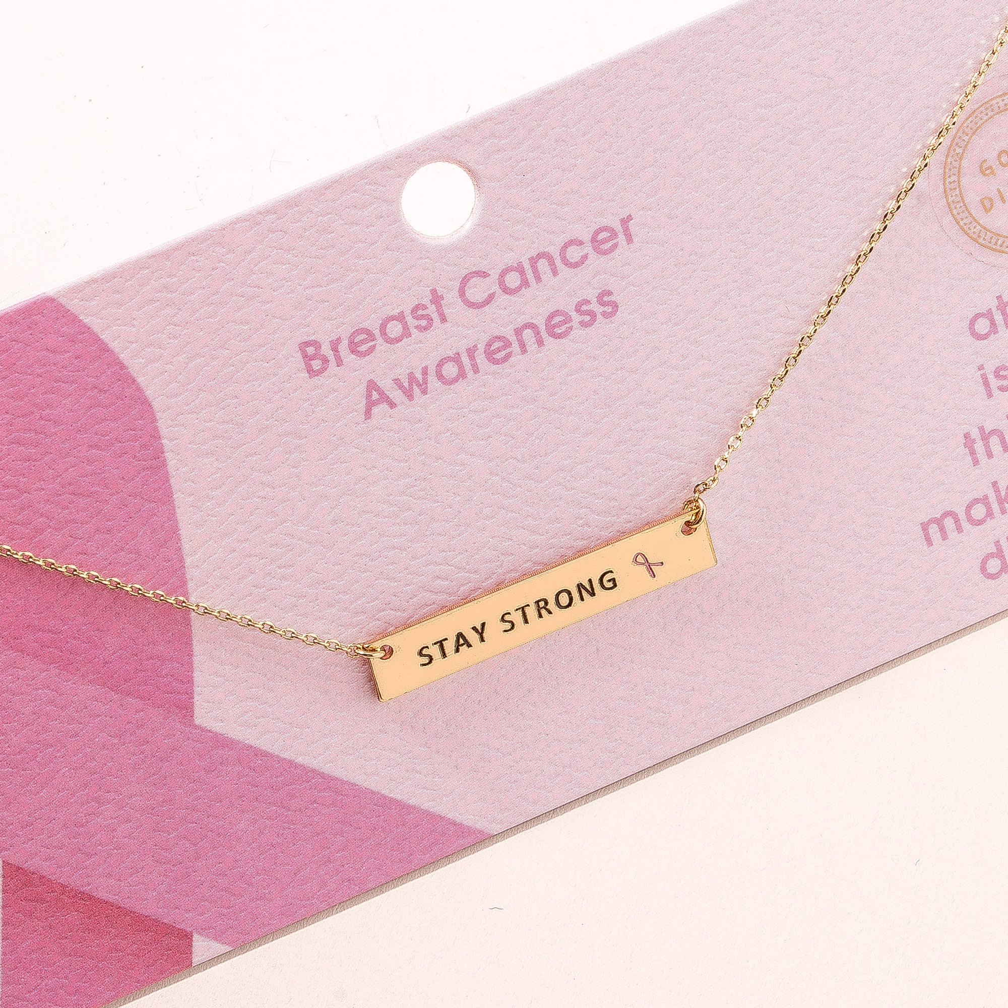 Stay Strong Charm Necklace