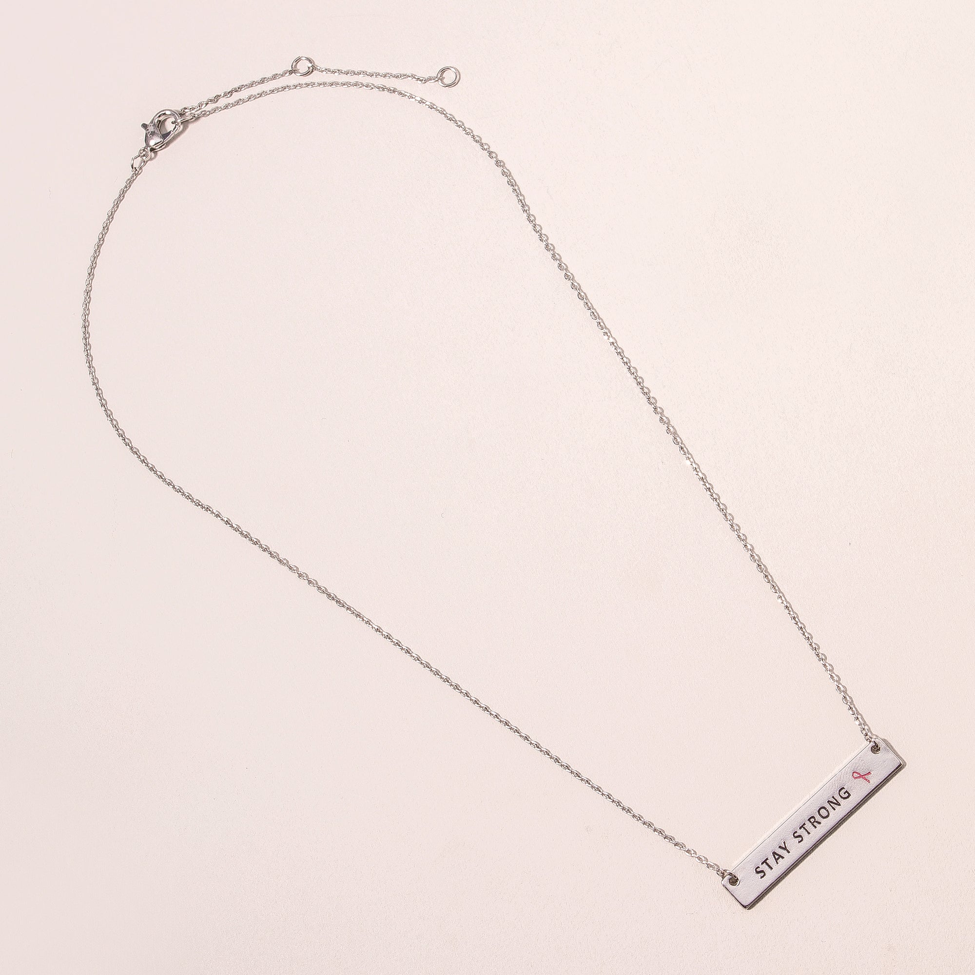 Stay Strong Charm Necklace