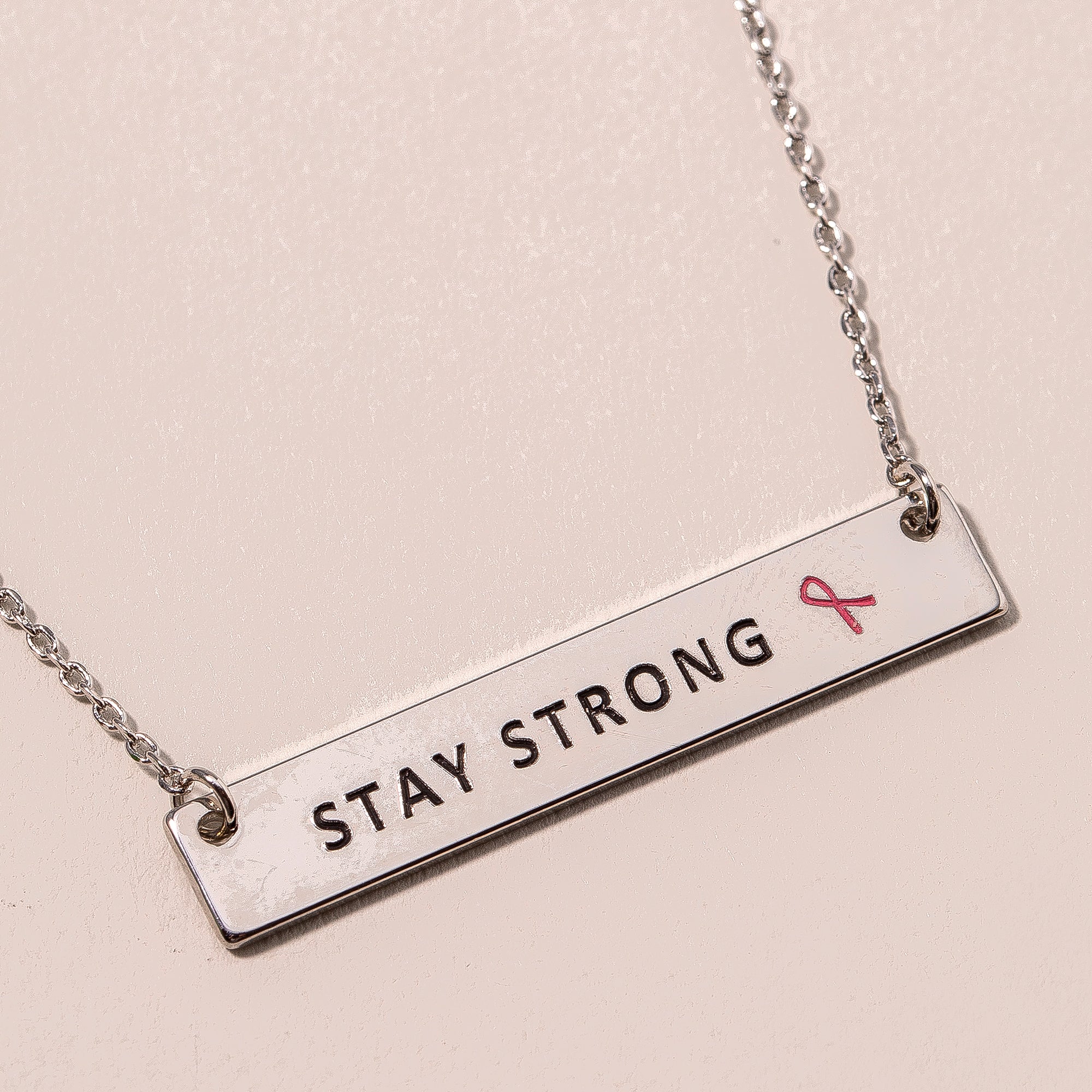 Stay Strong Charm Necklace