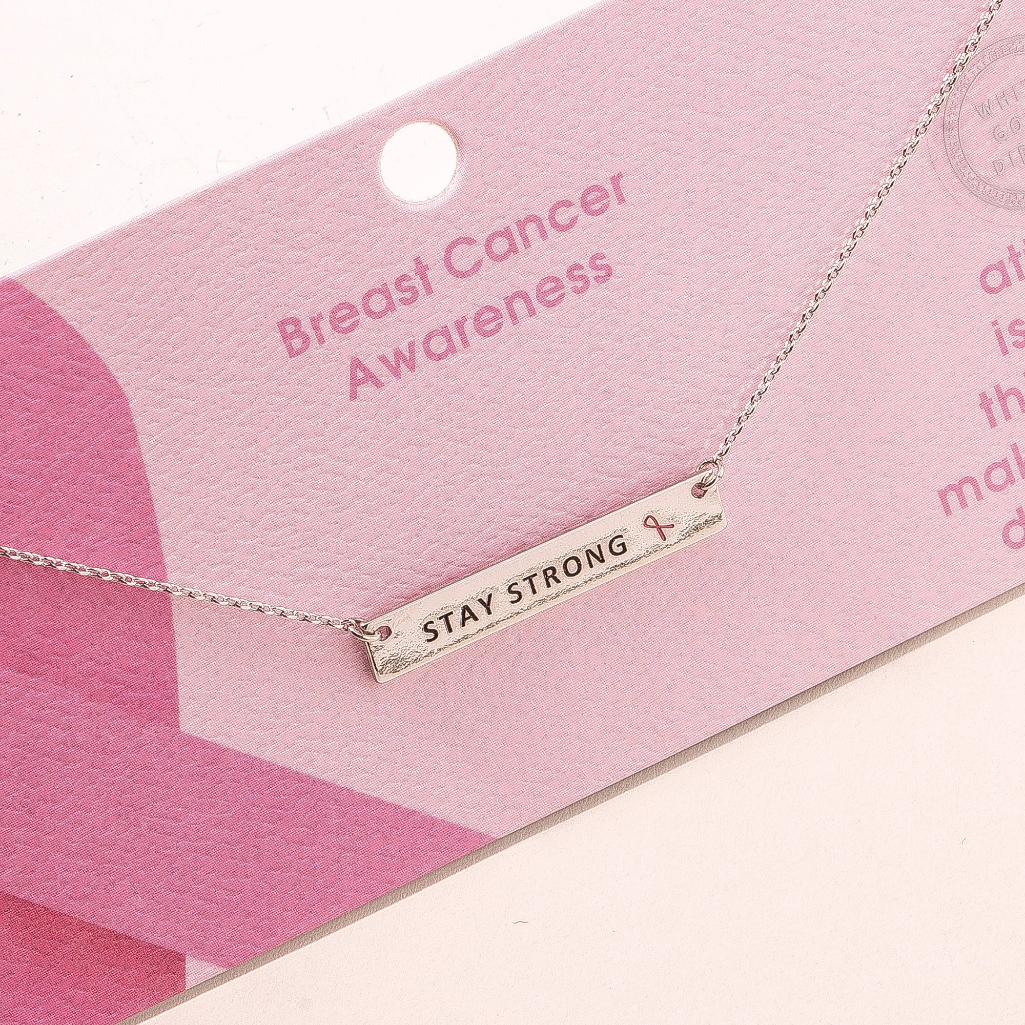 Stay Strong Charm Necklace