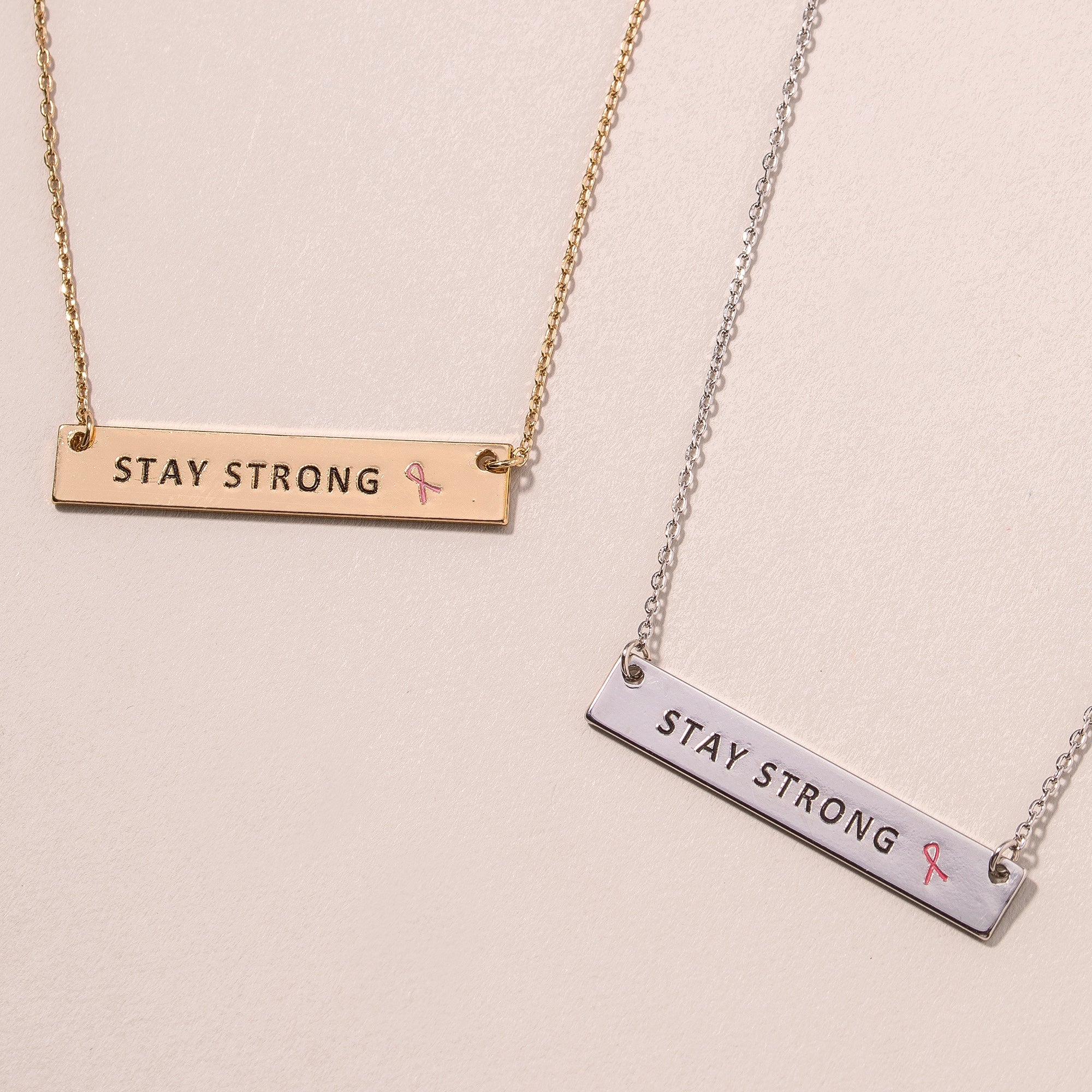 Stay Strong Charm Necklace