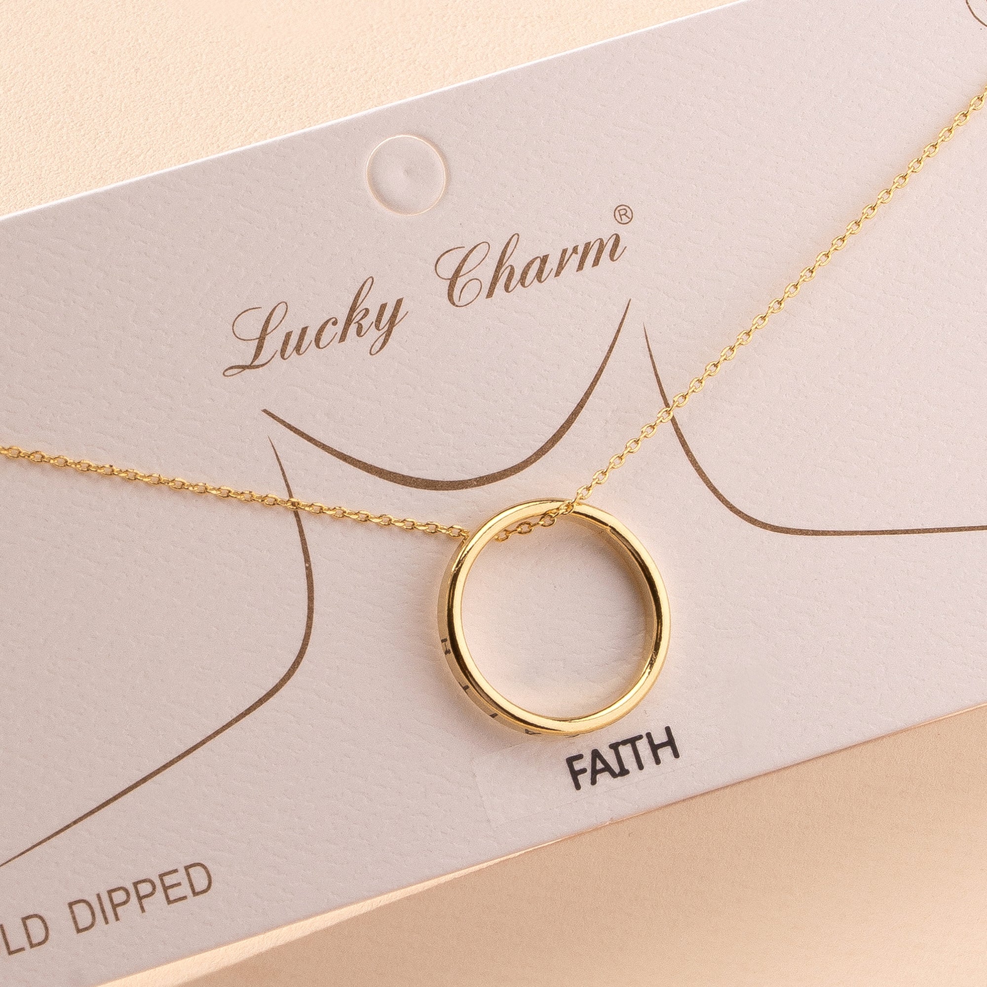 Faith Circle Pendant Necklace
