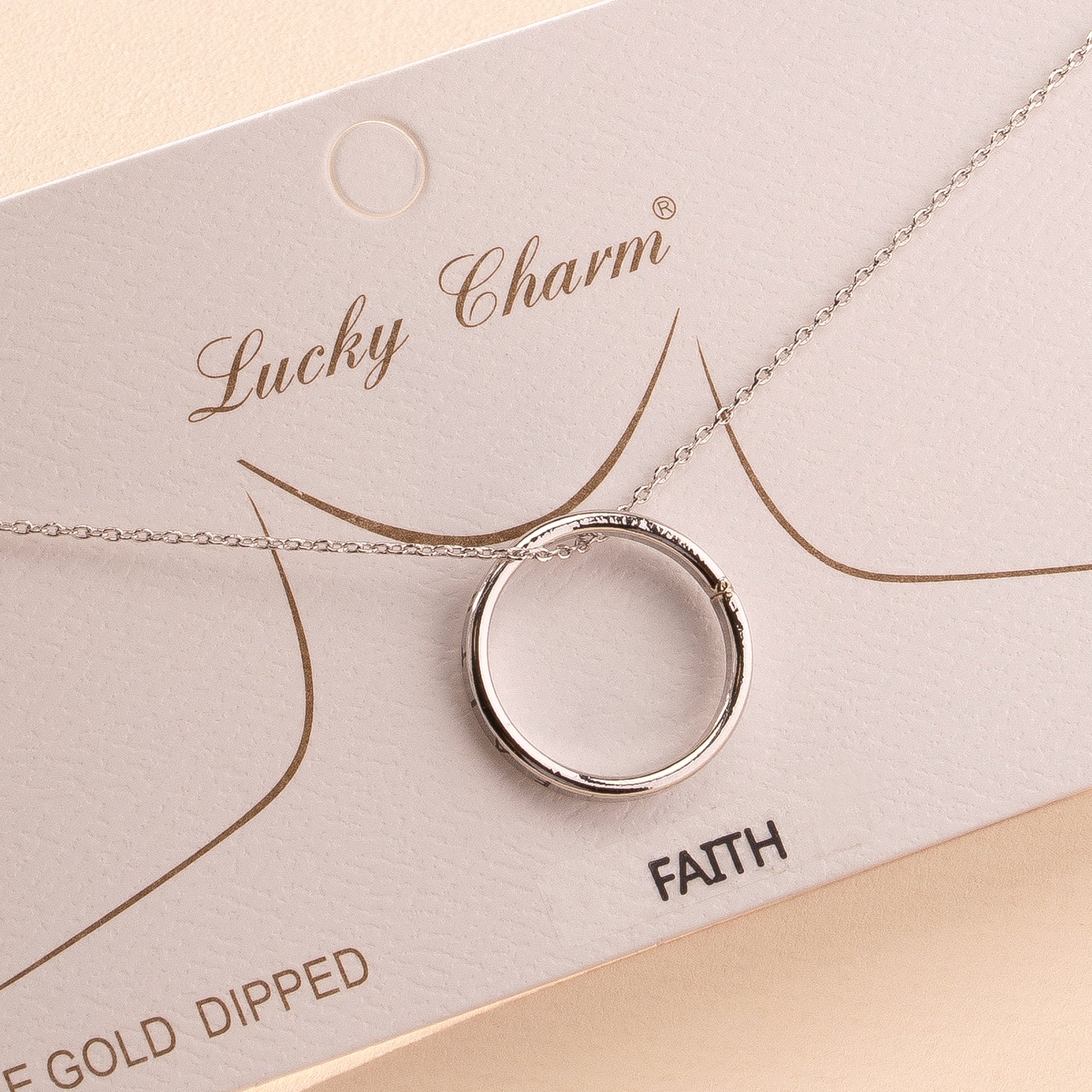 Faith Circle Pendant Necklace