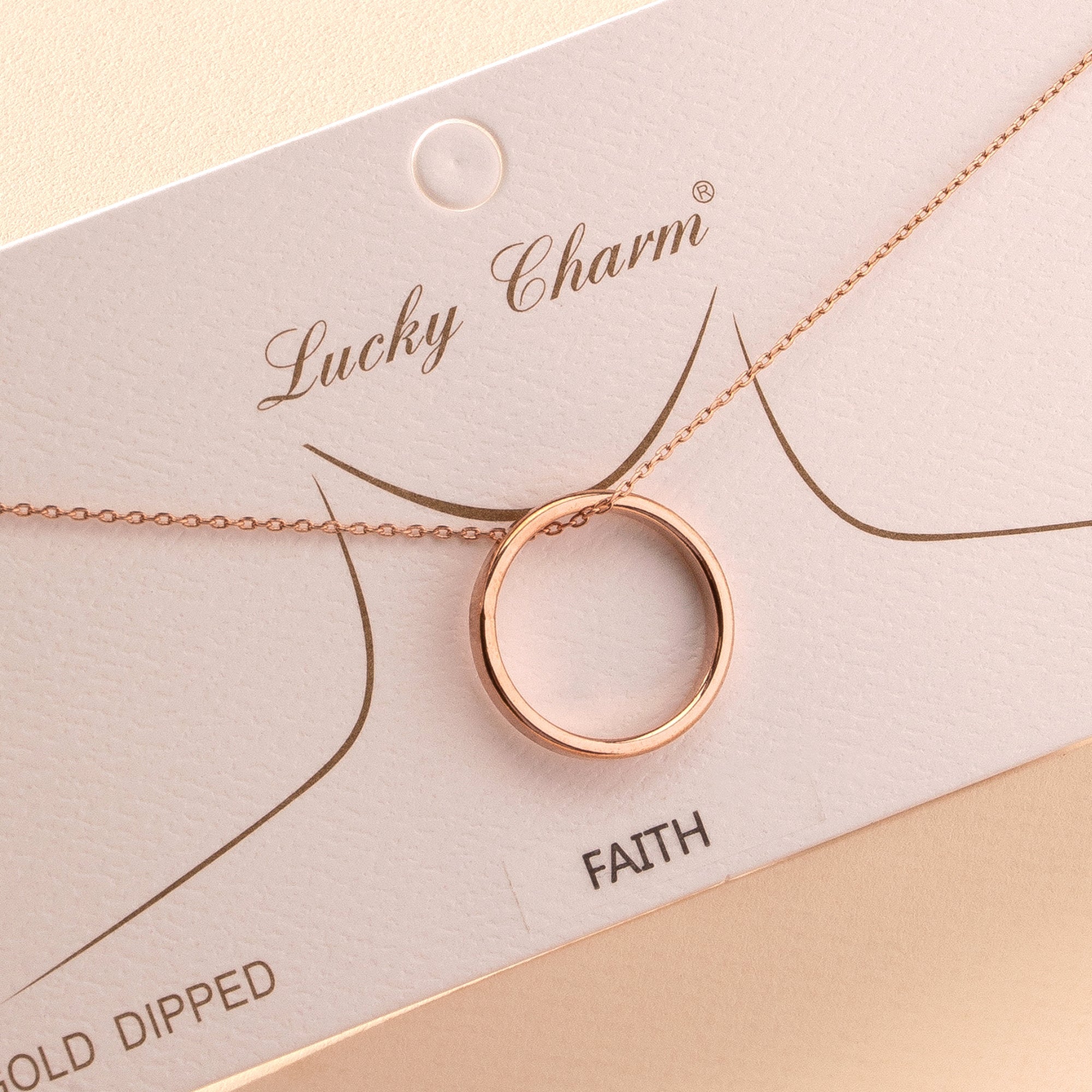 Faith Circle Pendant Necklace