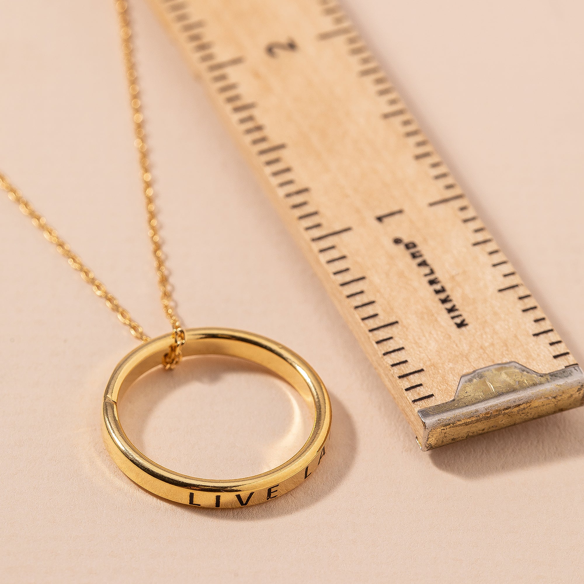 Live Laugh Love Circle Necklace