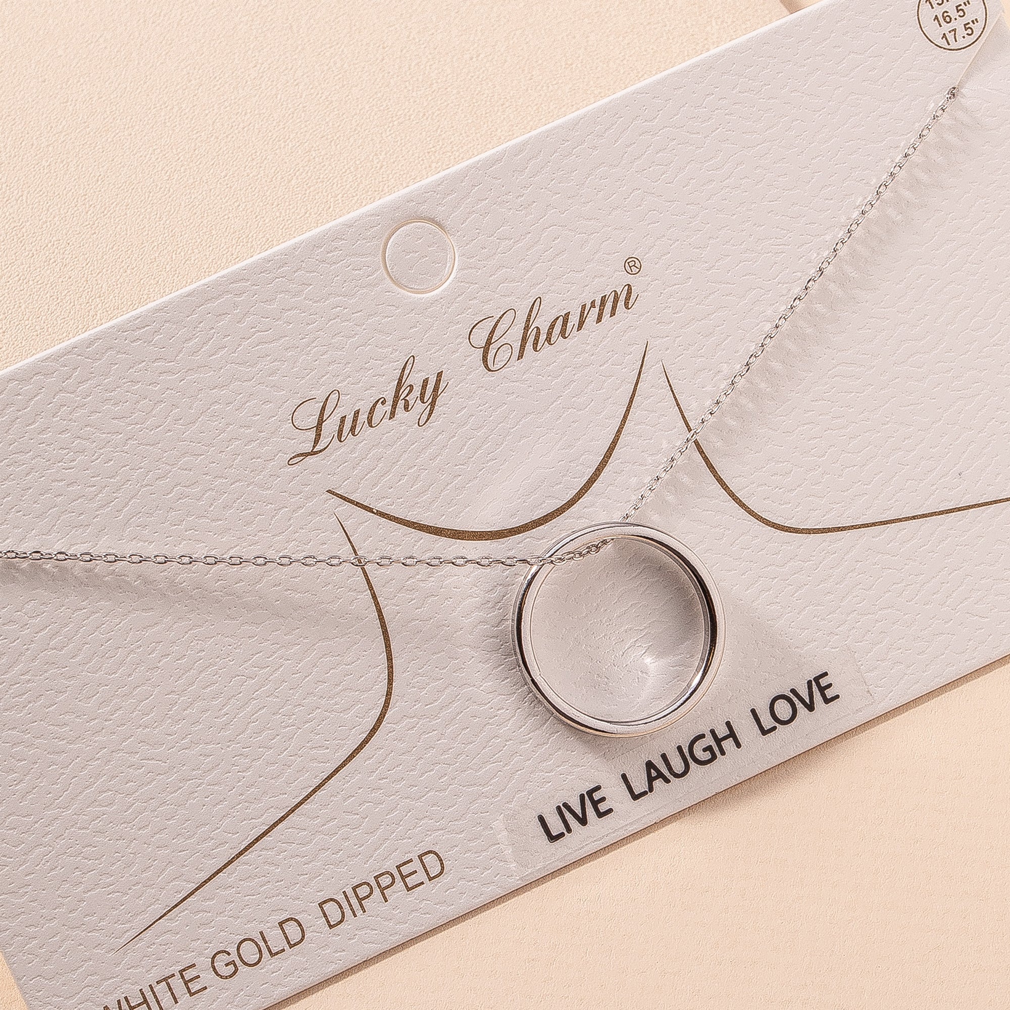Live Laugh Love Circle Necklace