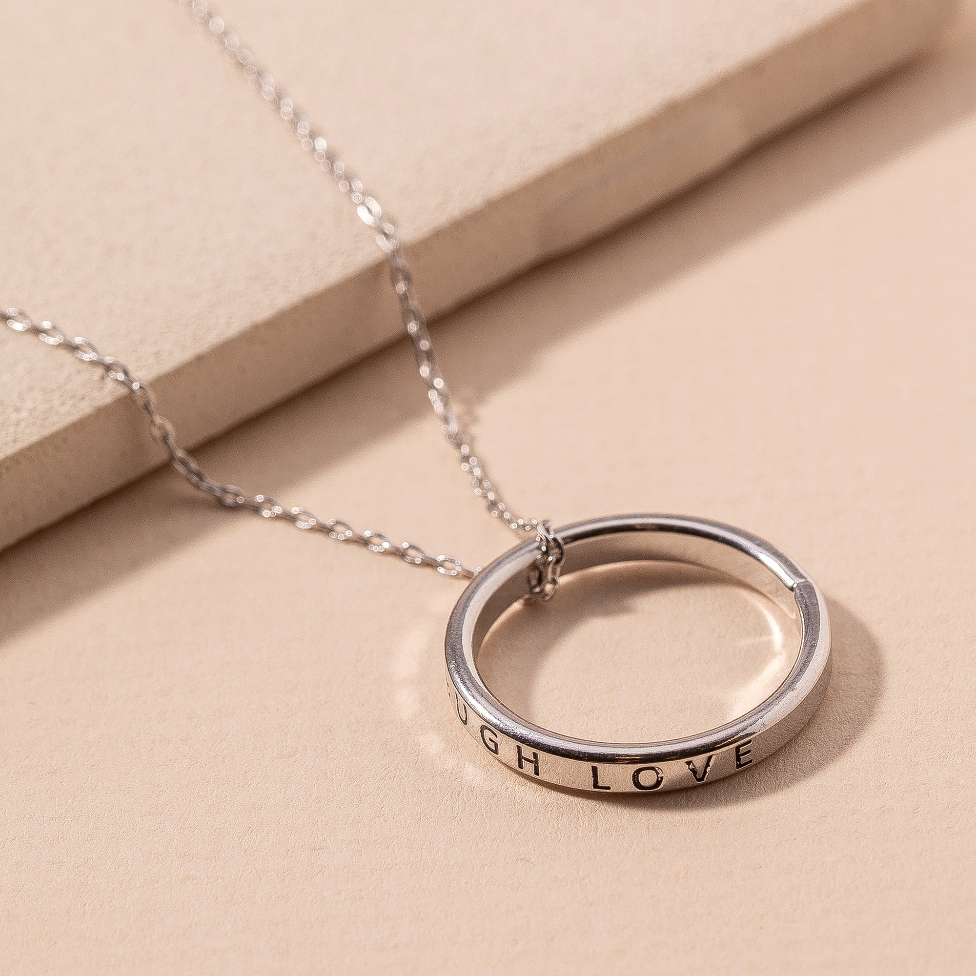 Live Laugh Love Circle Necklace