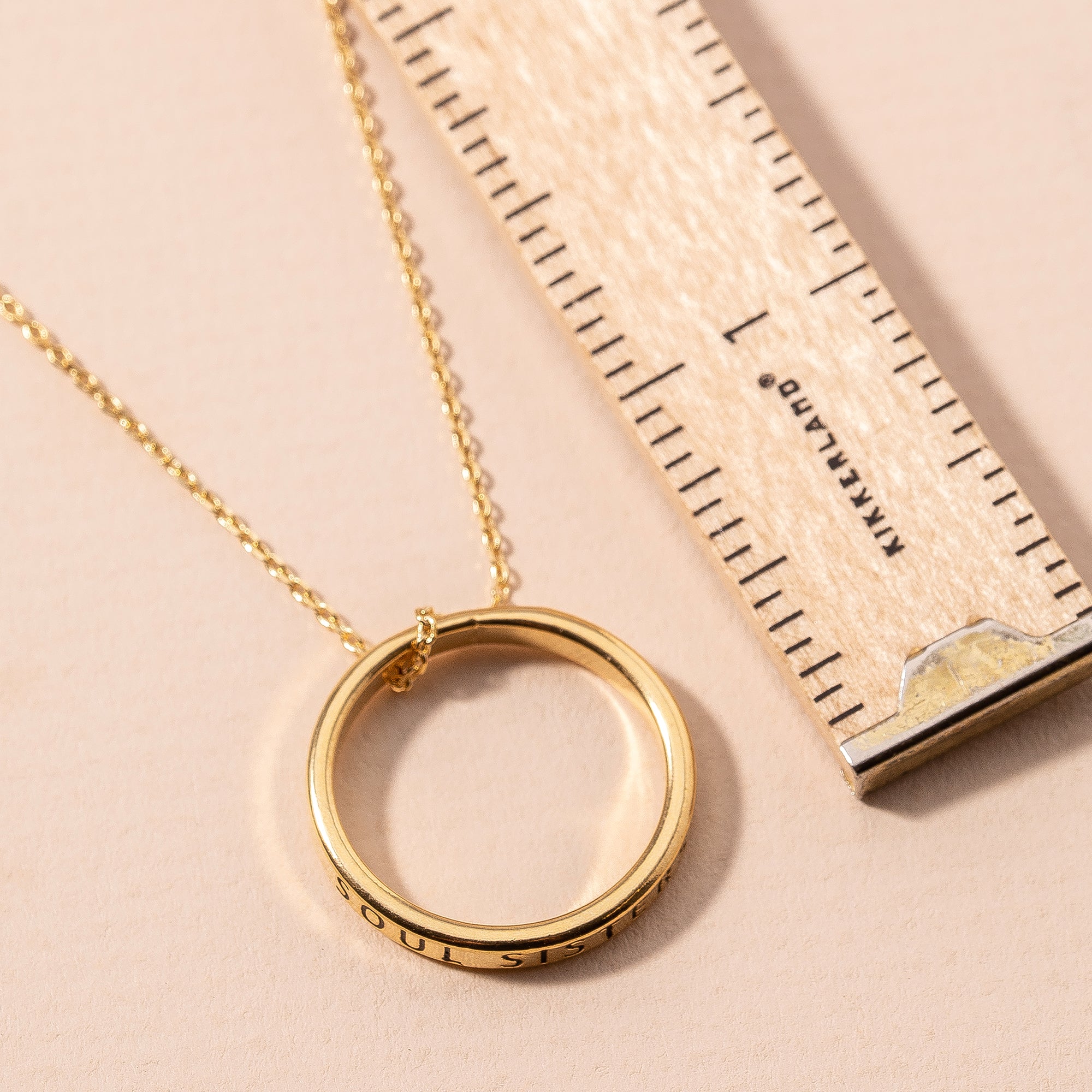 SOUL SISTERS Circle Pendant Necklace