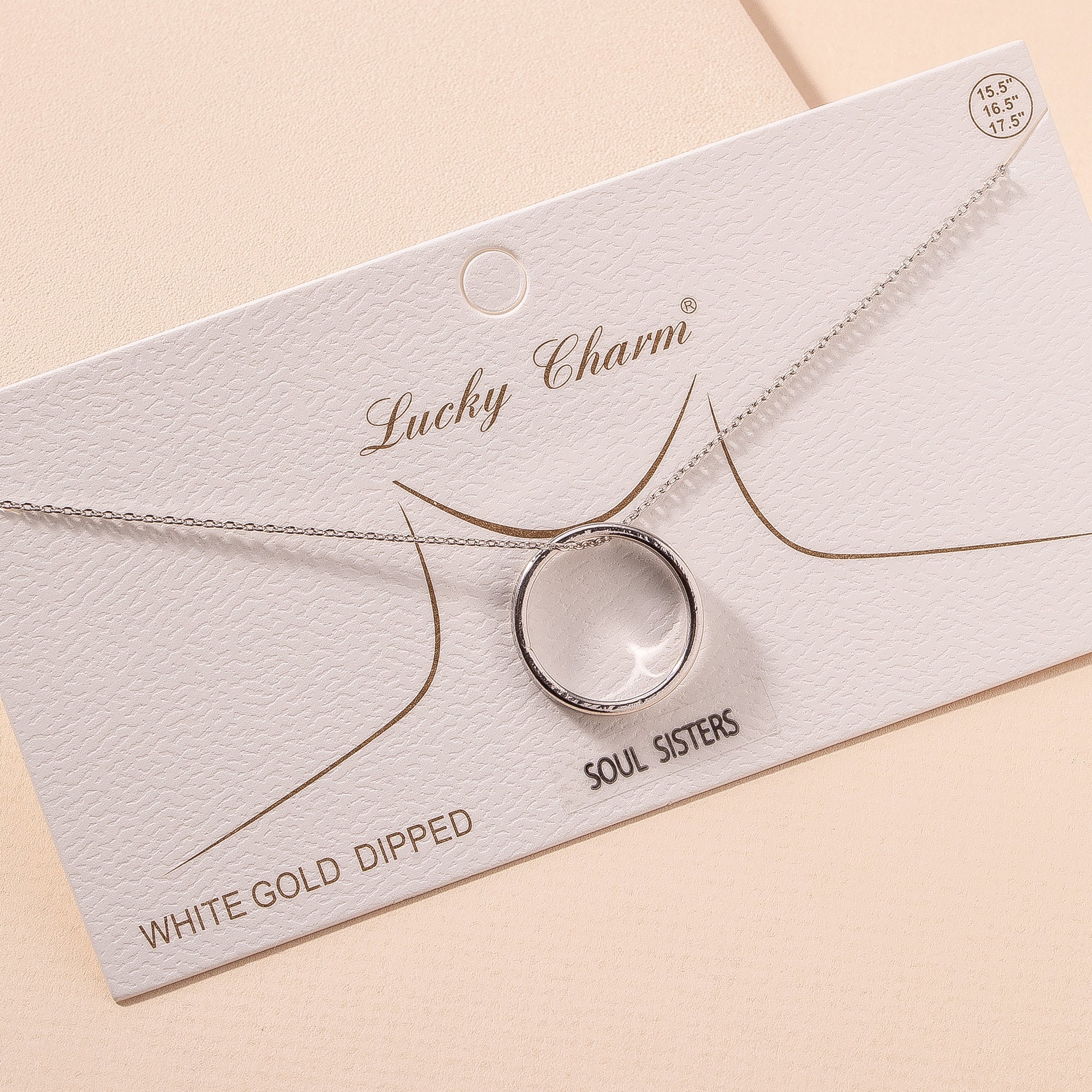 SOUL SISTERS Circle Pendant Necklace
