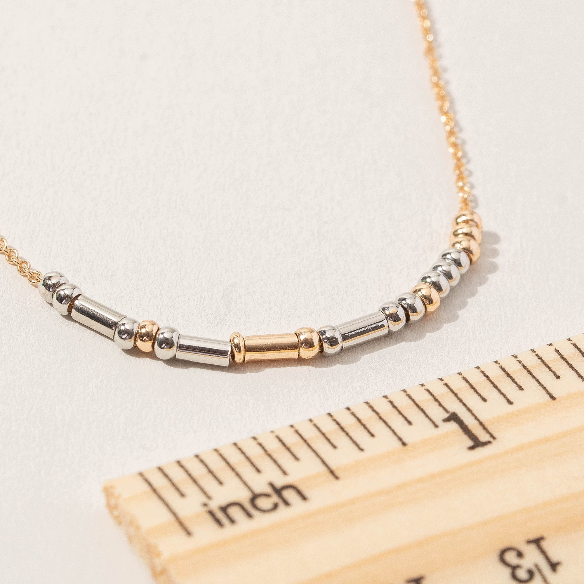 Fearless Morse Code Charm Necklace