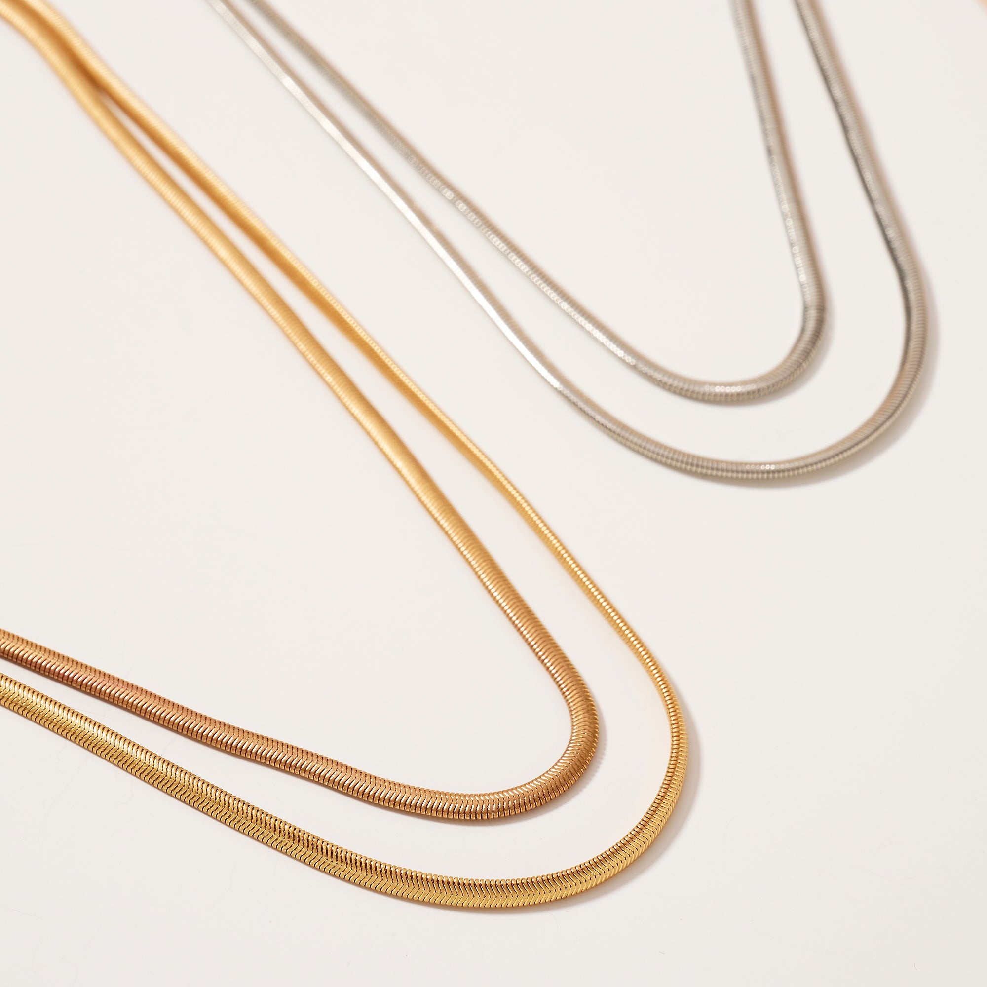 Layered Snake Chain Necklace