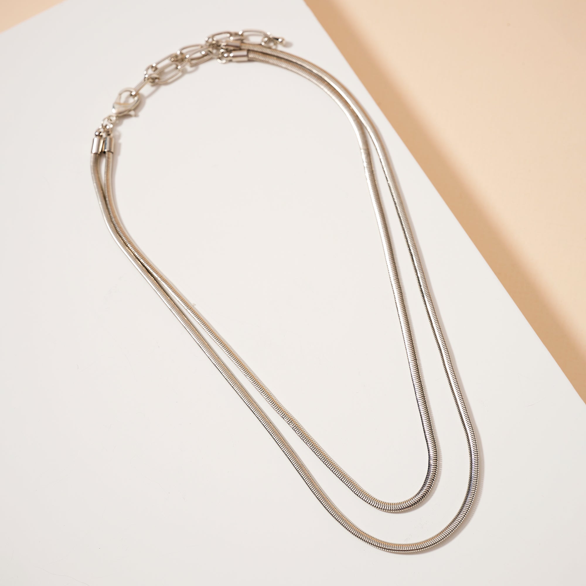 Layered Snake Chain Necklace
