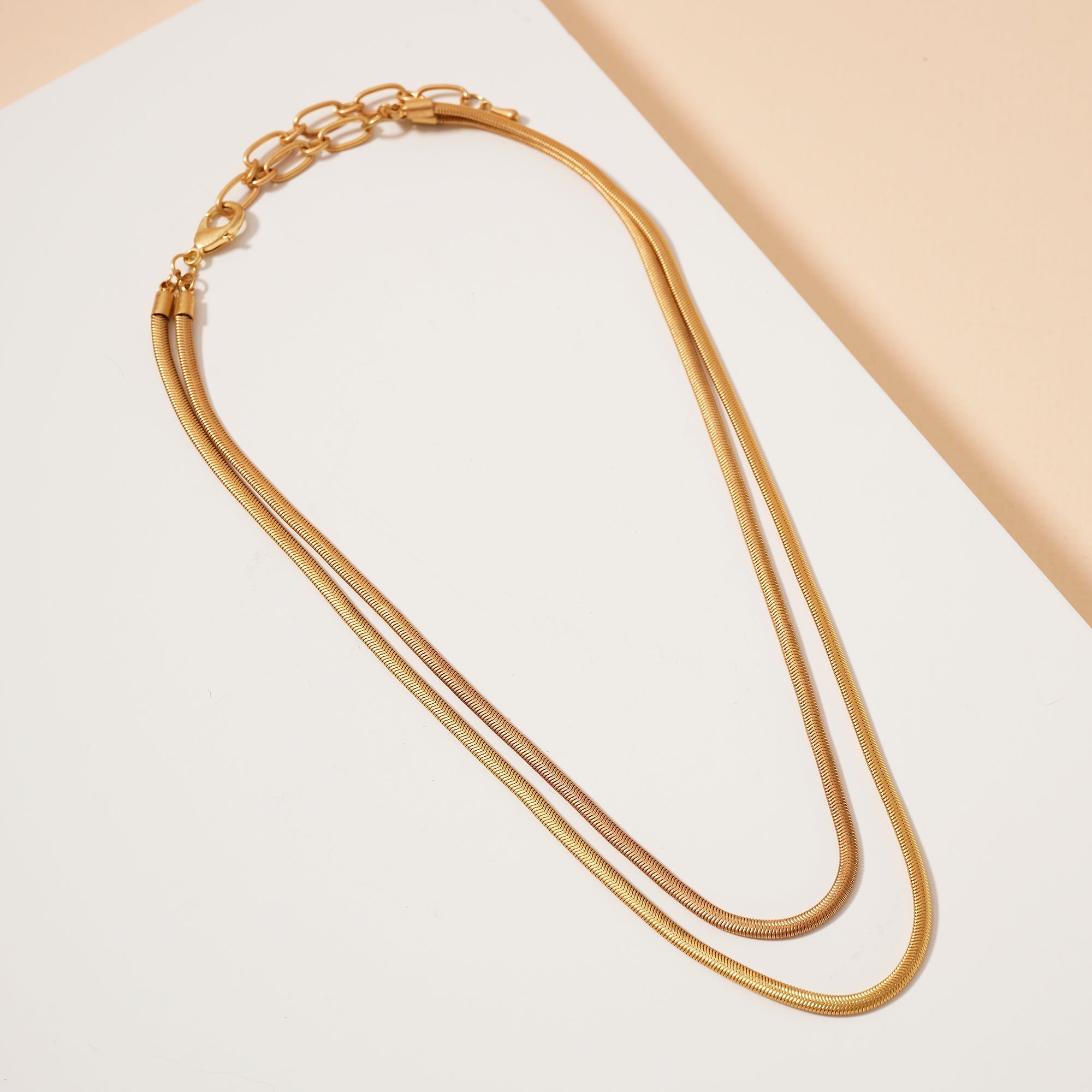Layered Snake Chain Necklace