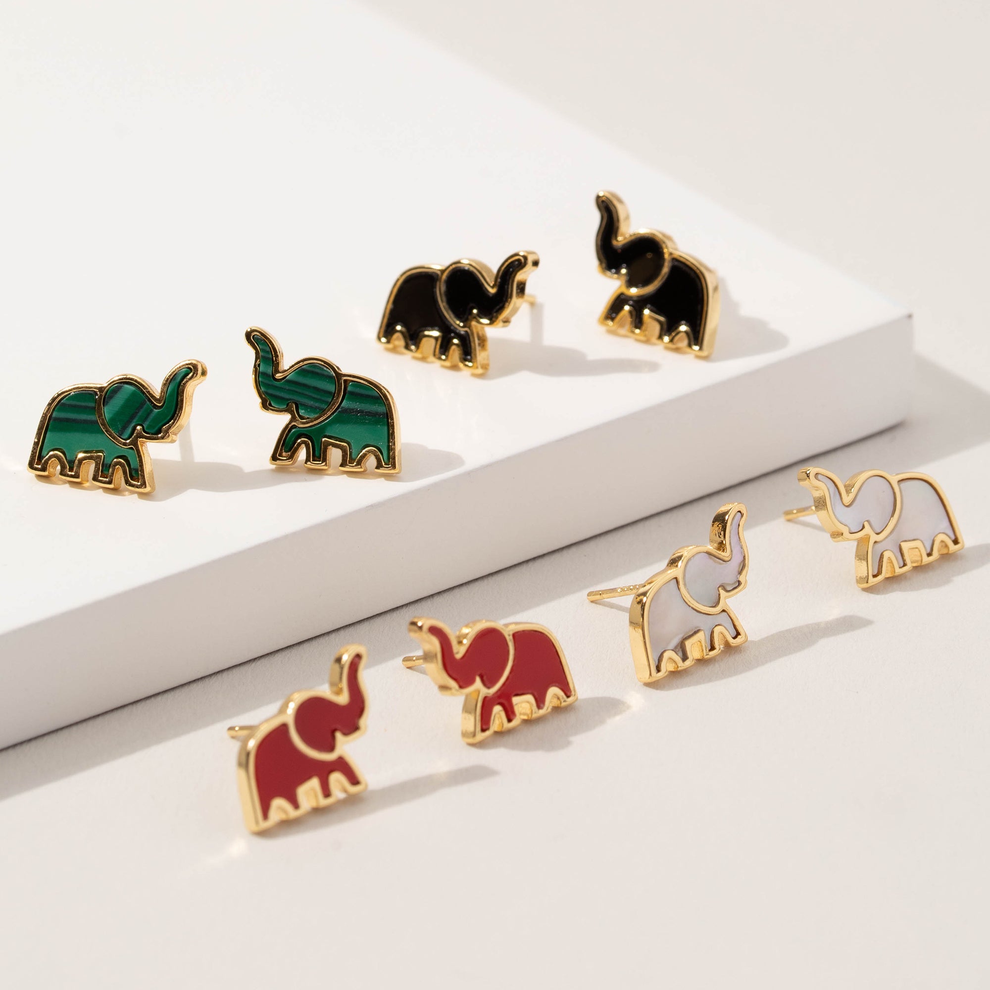Elephant Stud Earrings