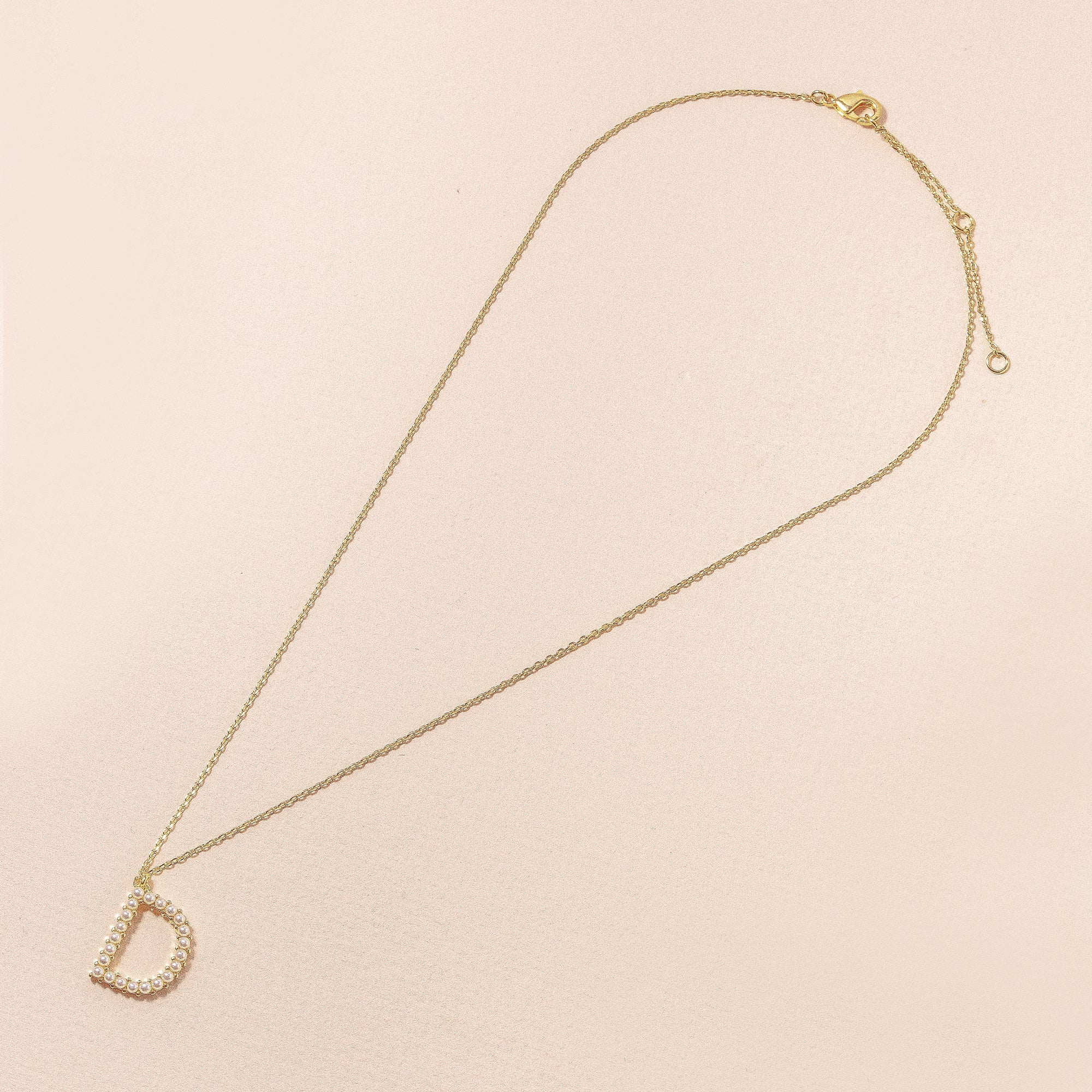 Initial Pearl Necklace
