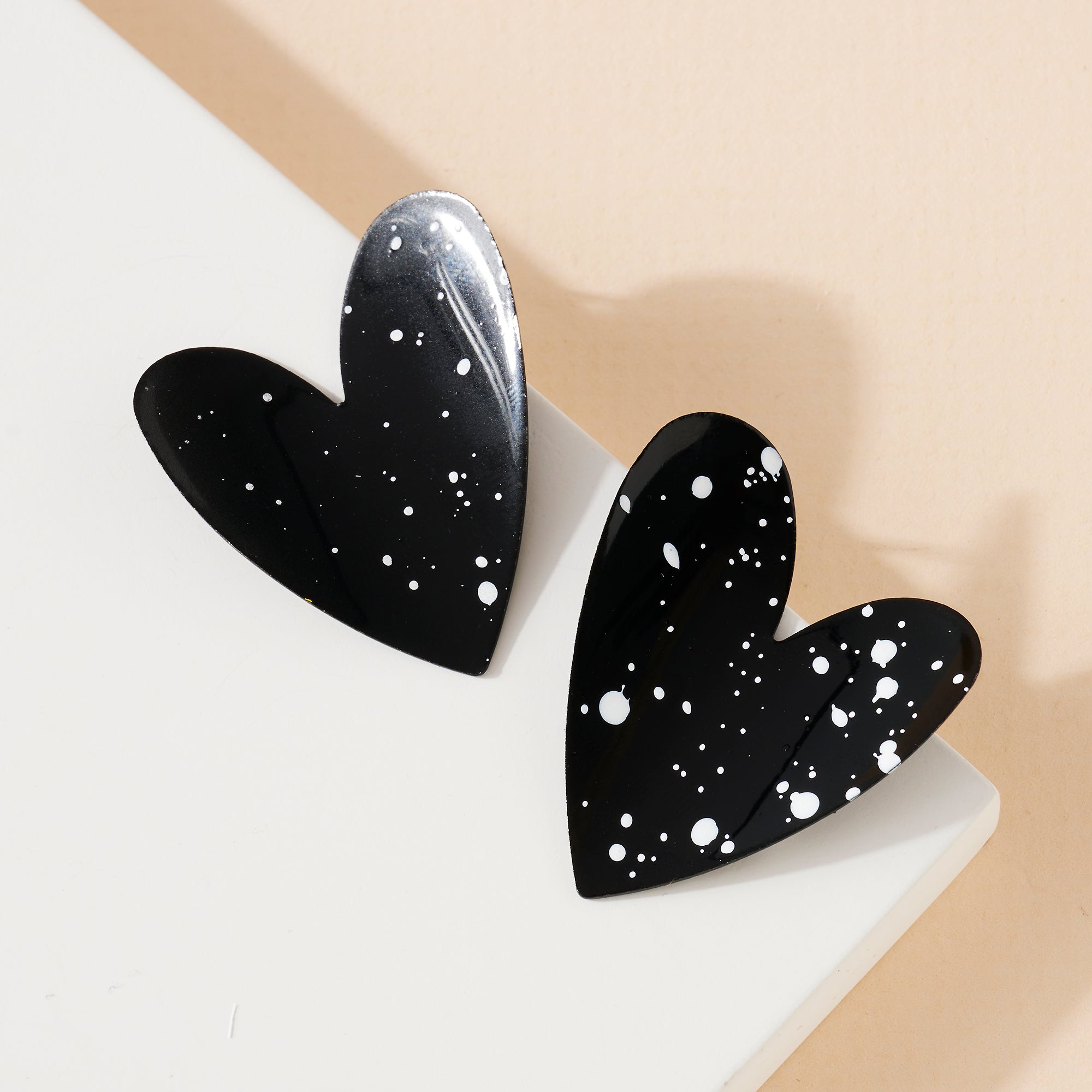 Paint Splatter Dangle Earrings