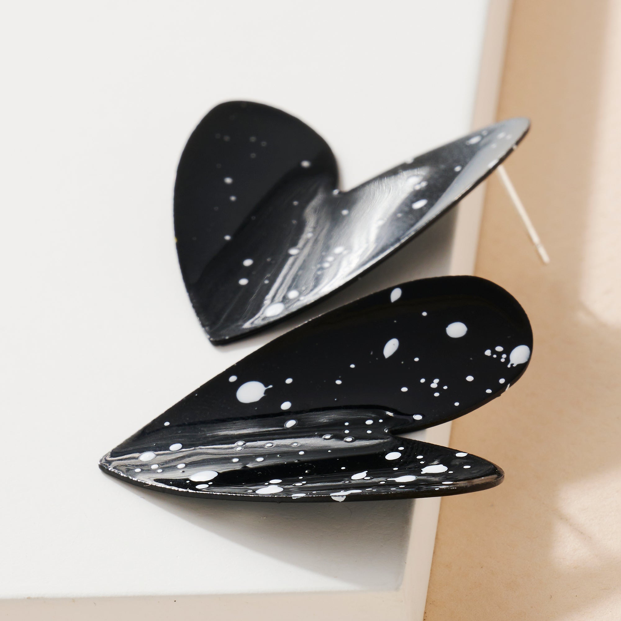 Paint Splatter Dangle Earrings