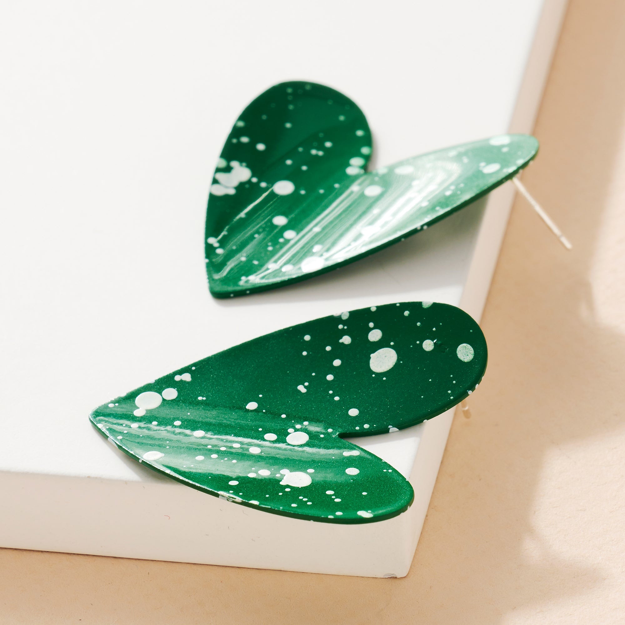 Paint Splatter Dangle Earrings