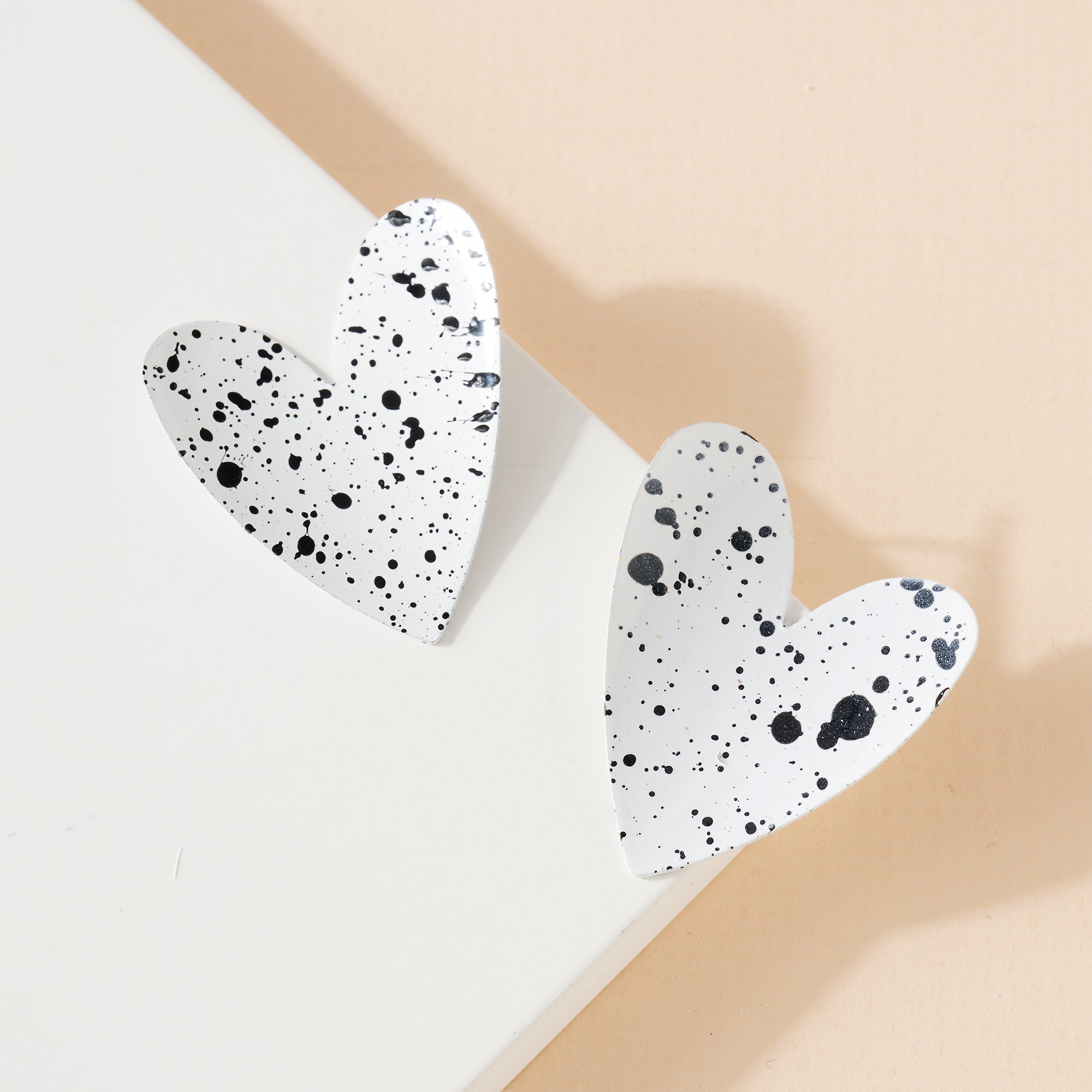 Paint Splatter Dangle Earrings