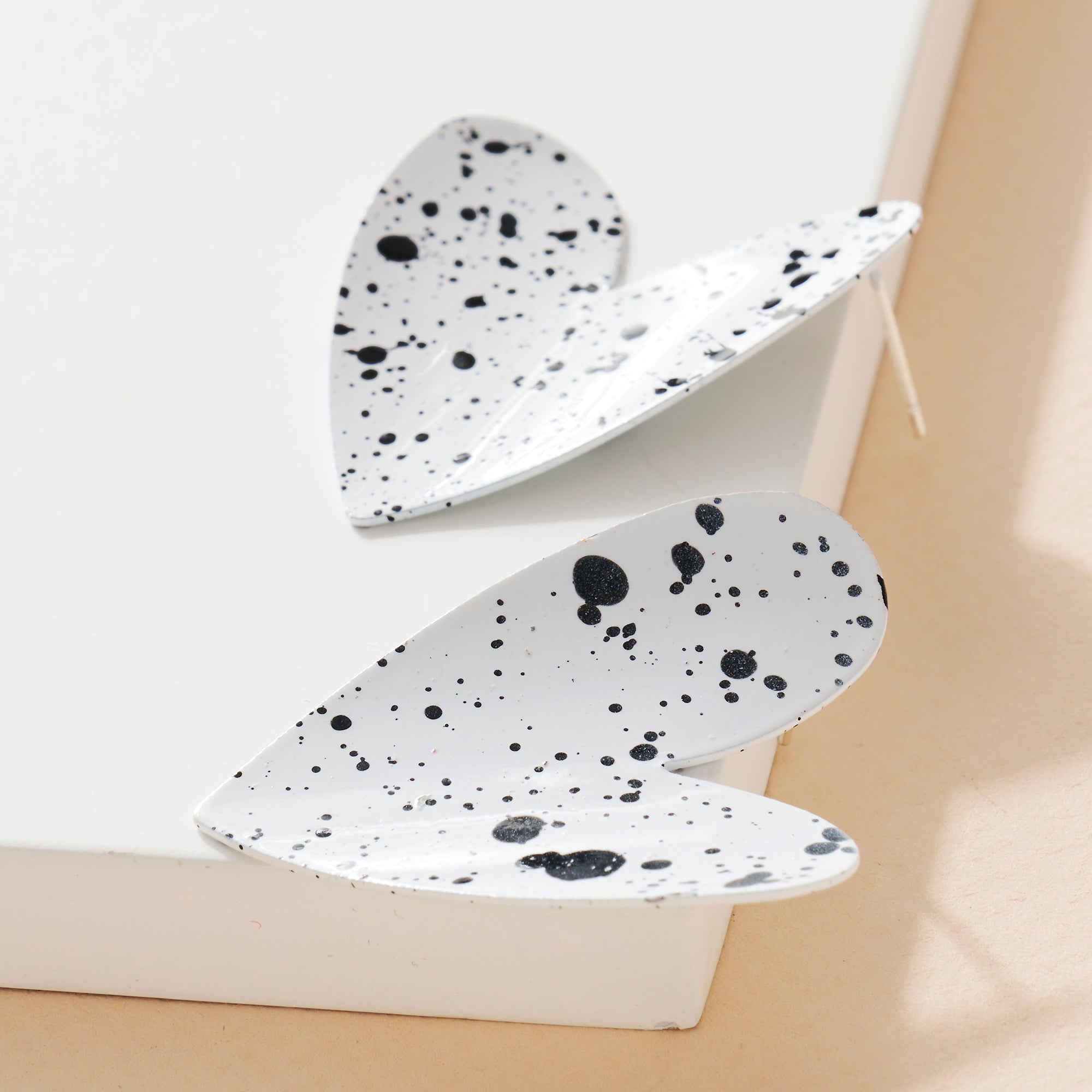 Paint Splatter Dangle Earrings