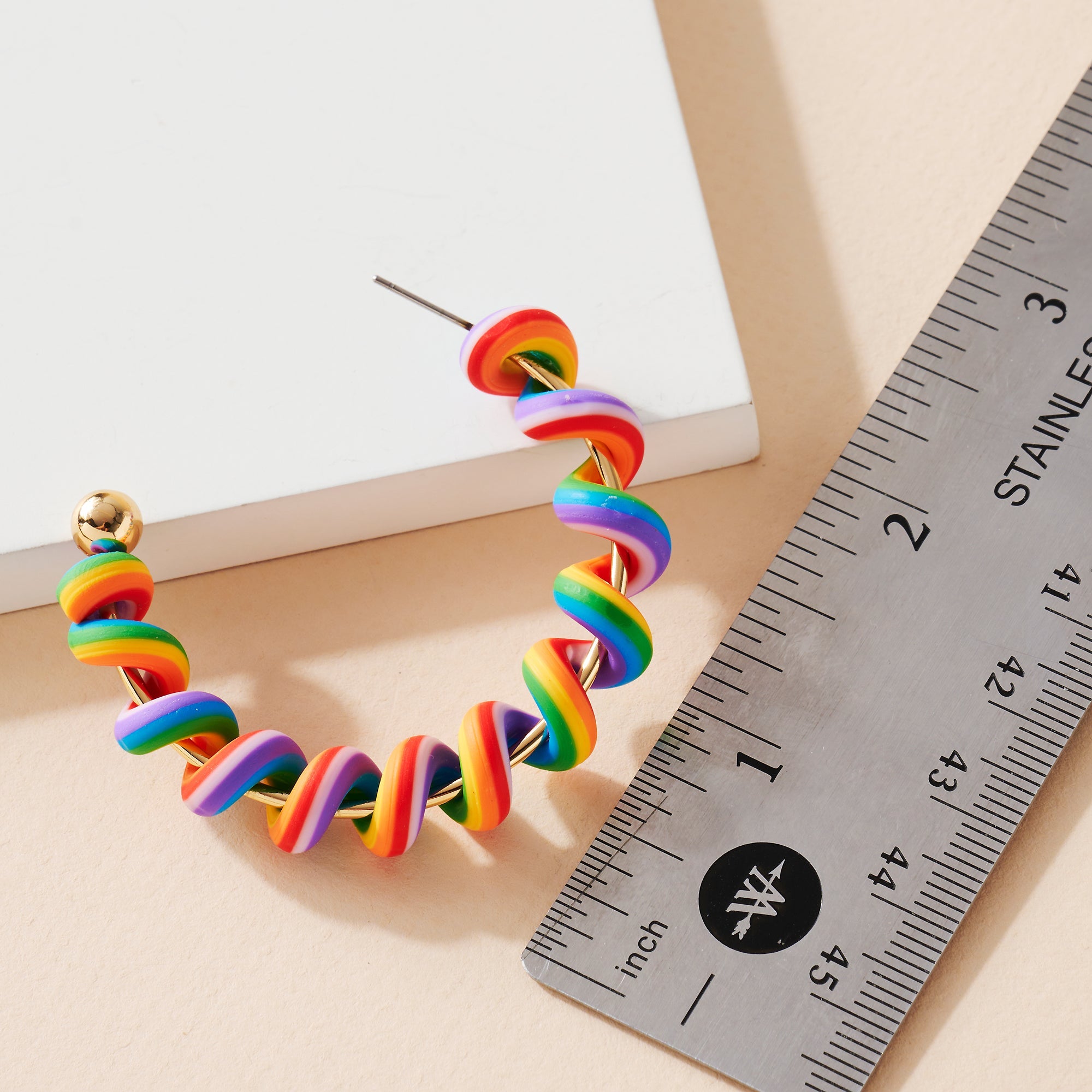 Twist Silicone Open Hoop Earrings