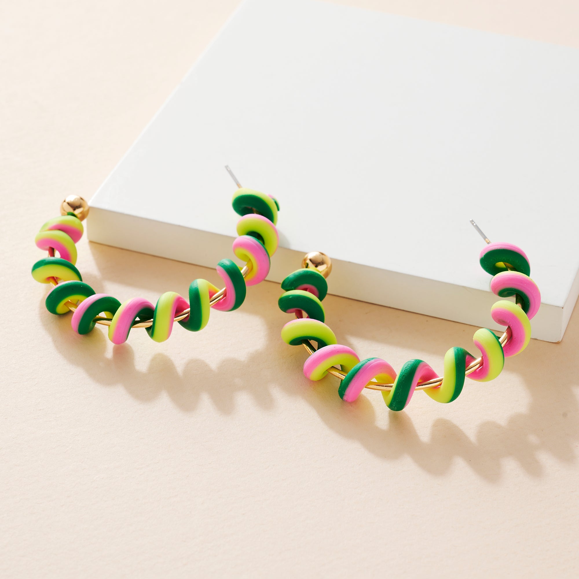 Twist Silicone Open Hoop Earrings