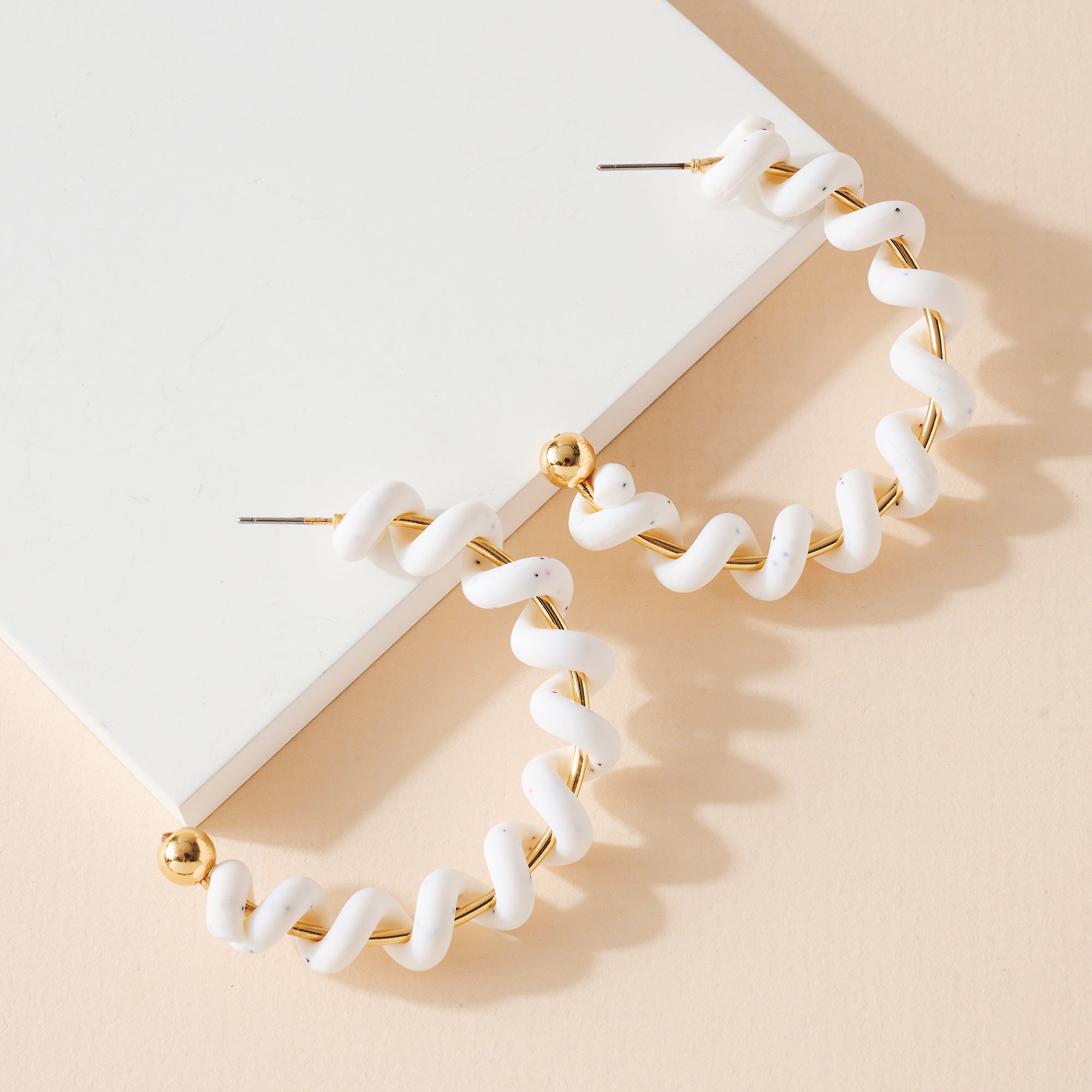 Twist Silicone Open Hoop Earrings
