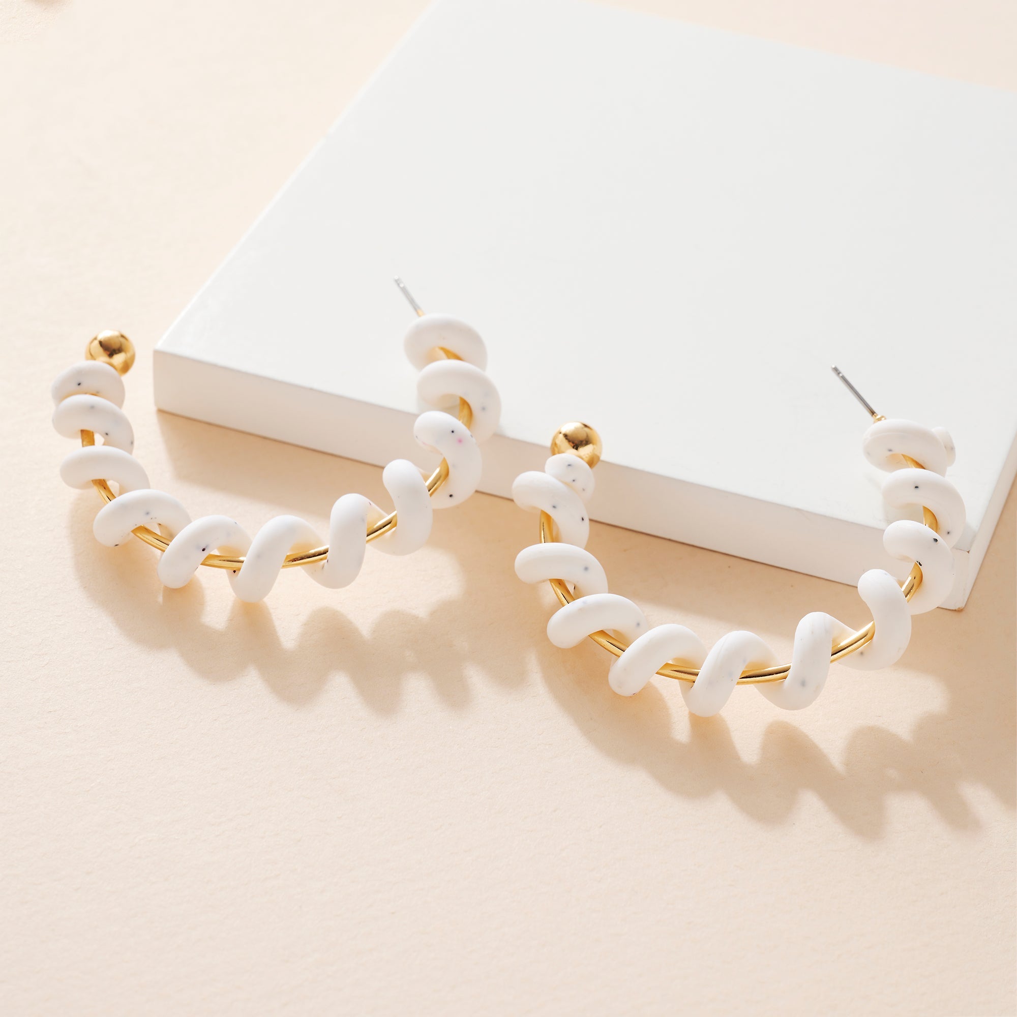 Twist Silicone Open Hoop Earrings