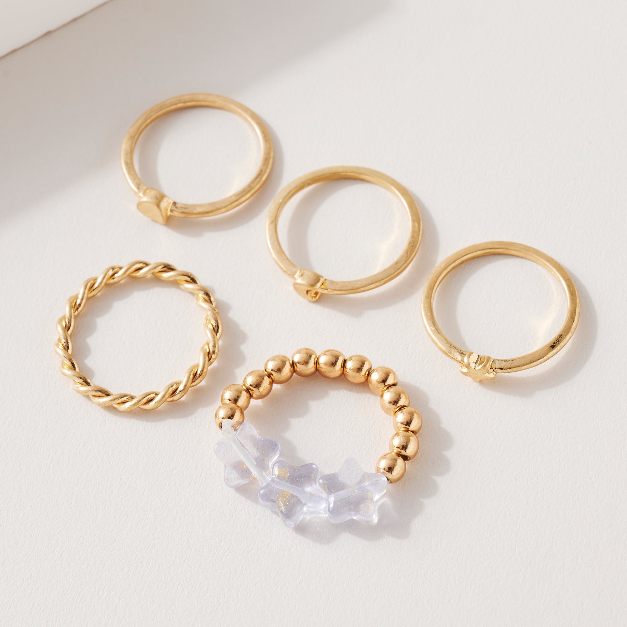 Resin Star Multi Ring Set