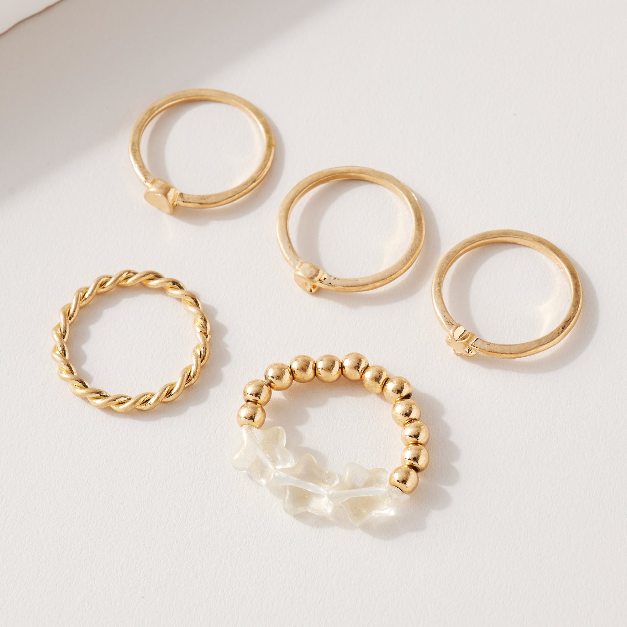 Resin Star Multi Ring Set