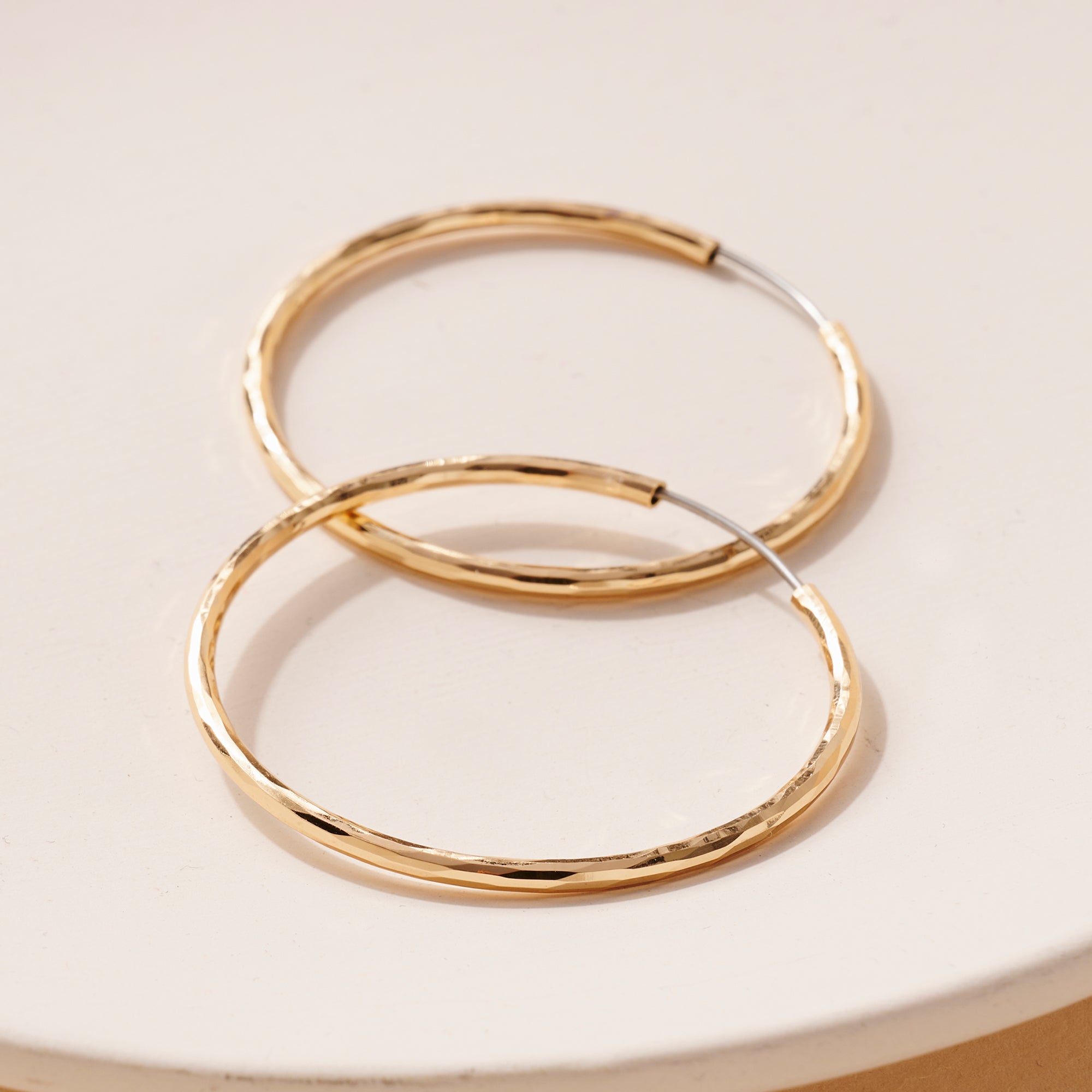 Textured Hoop Earrings