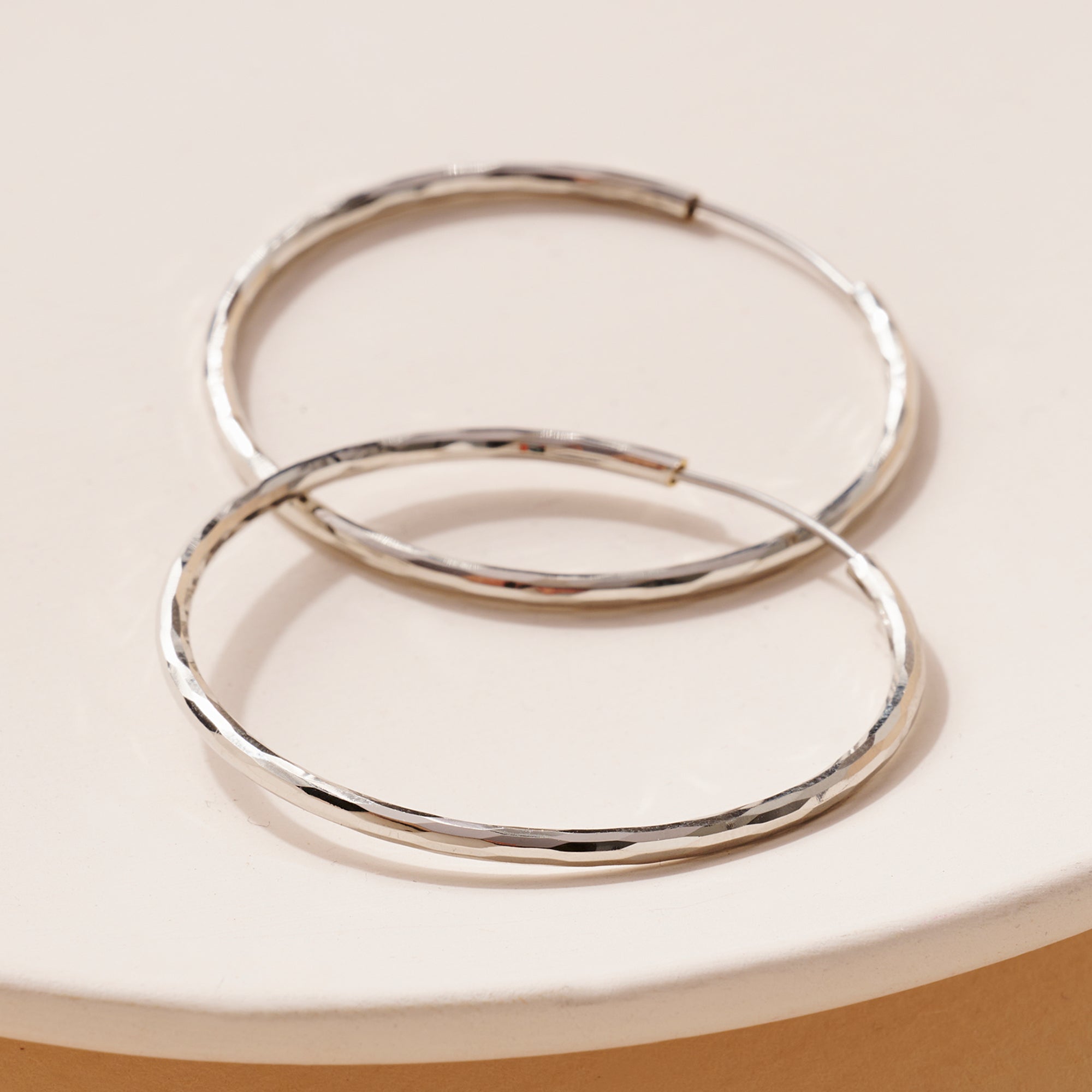 Textured Hoop Earrings