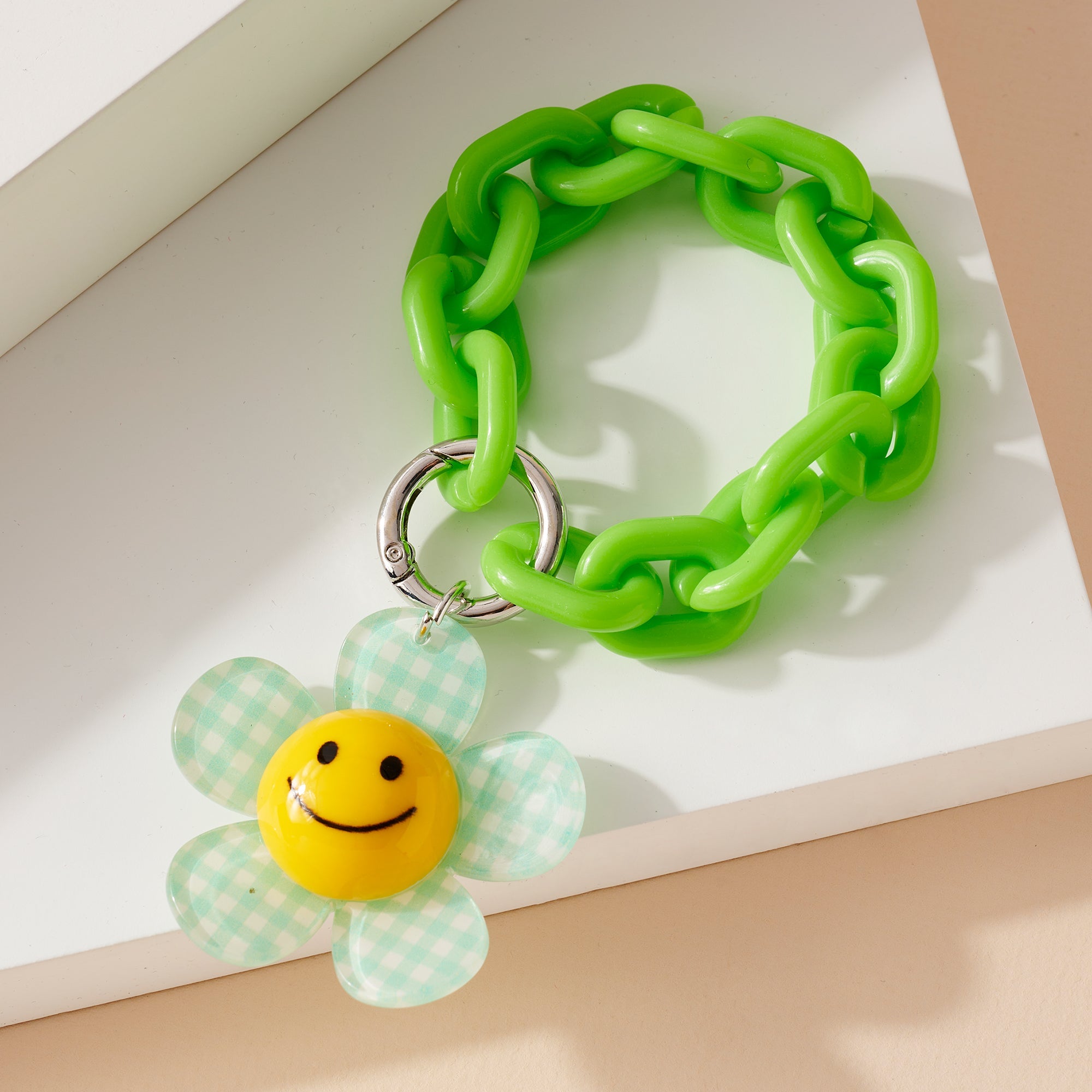 Flower Smile Key Chain