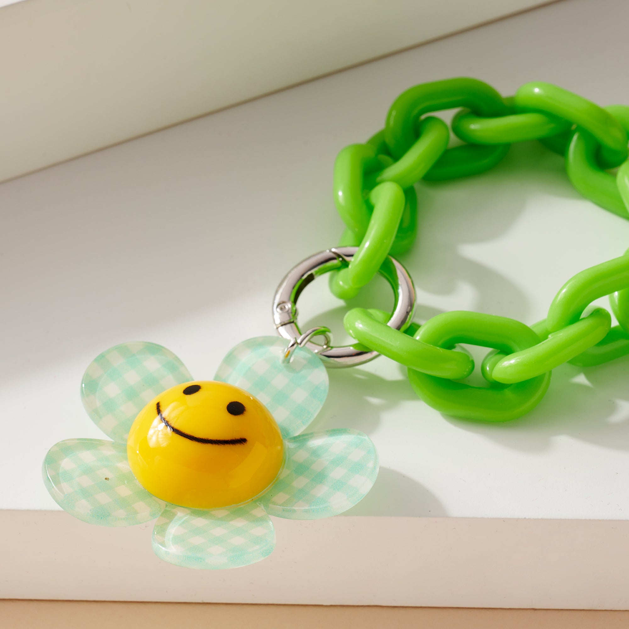 Flower Smile Key Chain