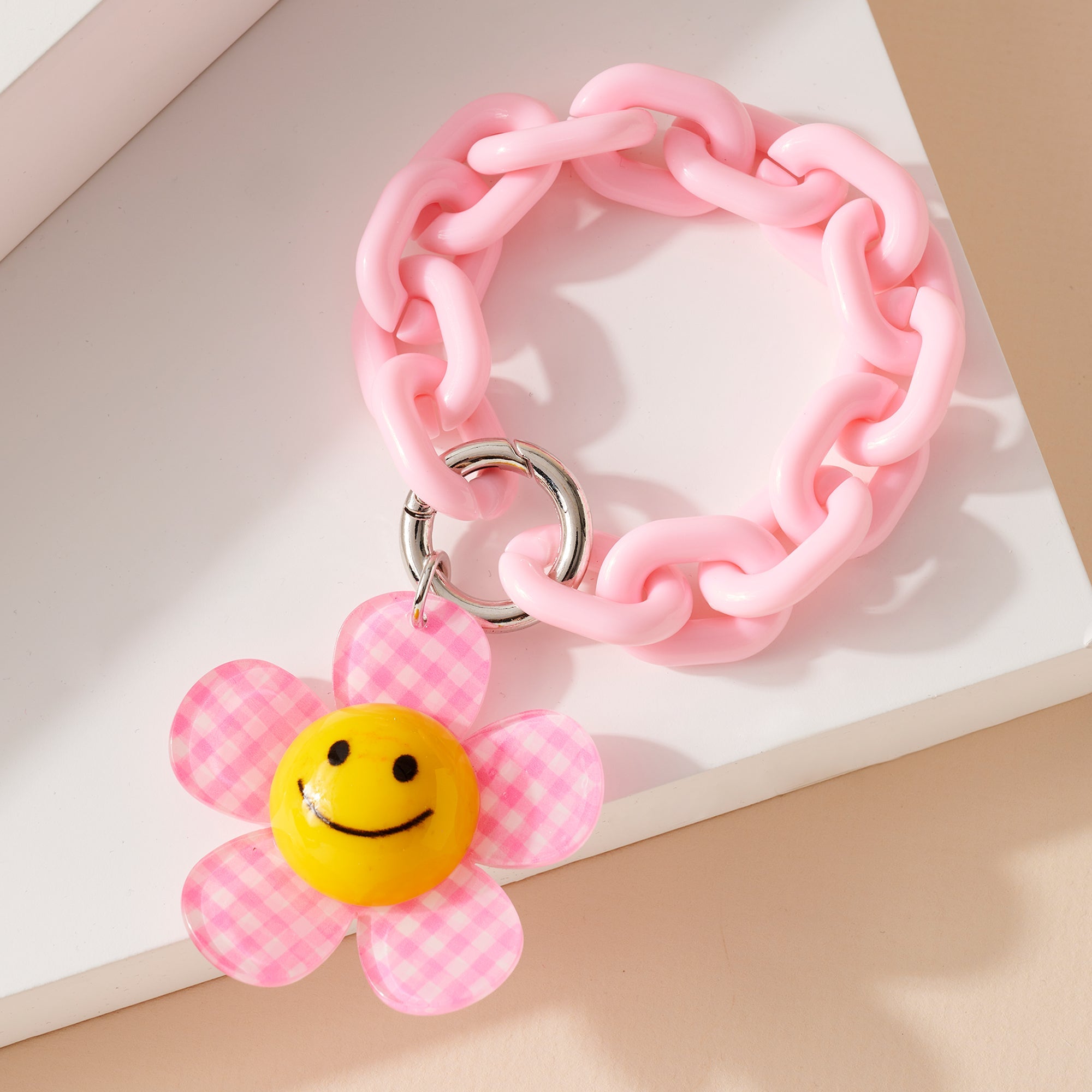 Flower Smile Key Chain