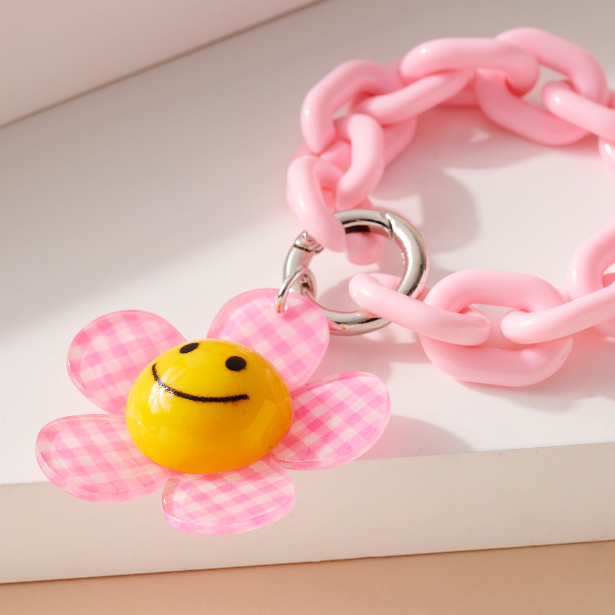 Flower Smile Key Chain