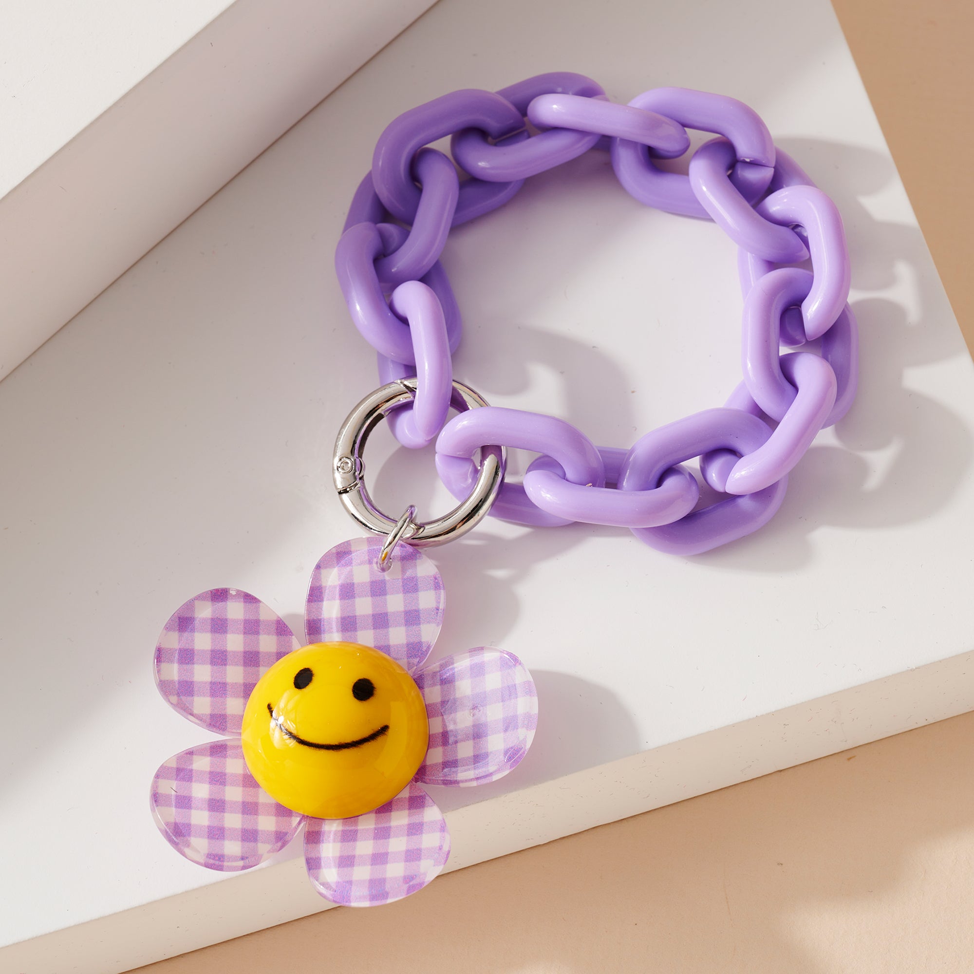 Flower Smile Key Chain