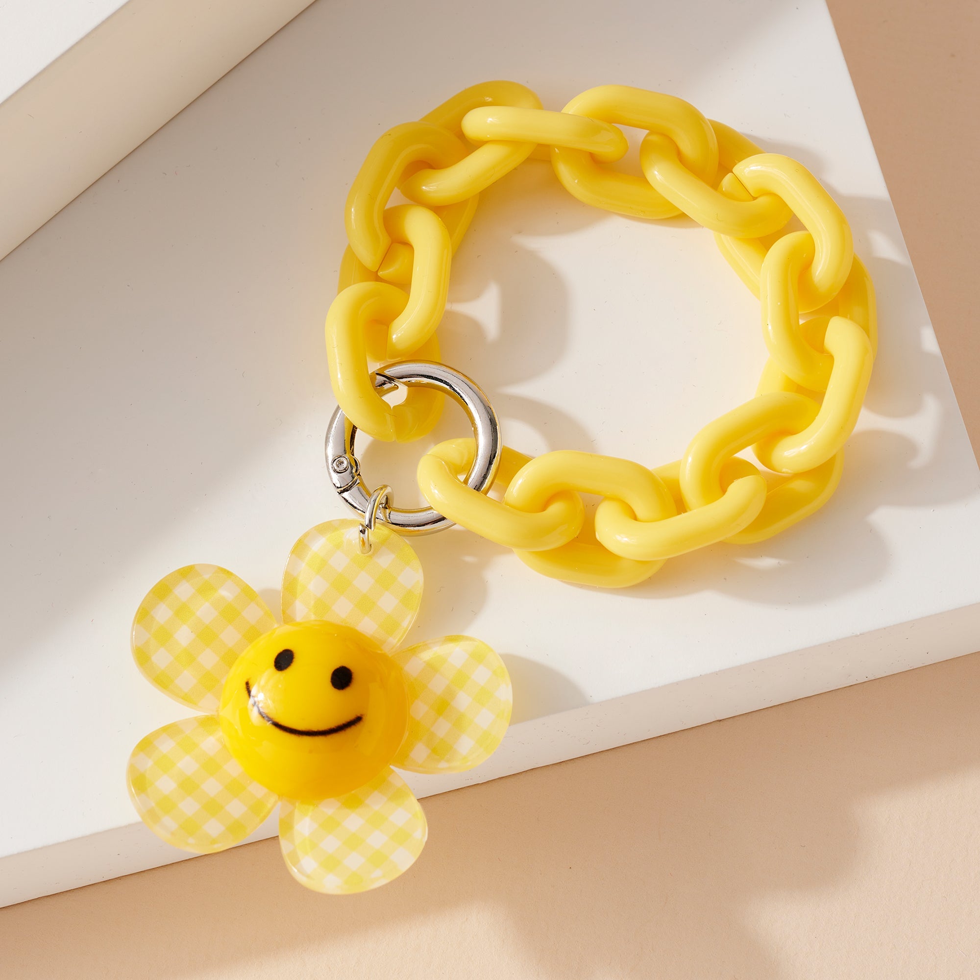 Flower Smile Key Chain