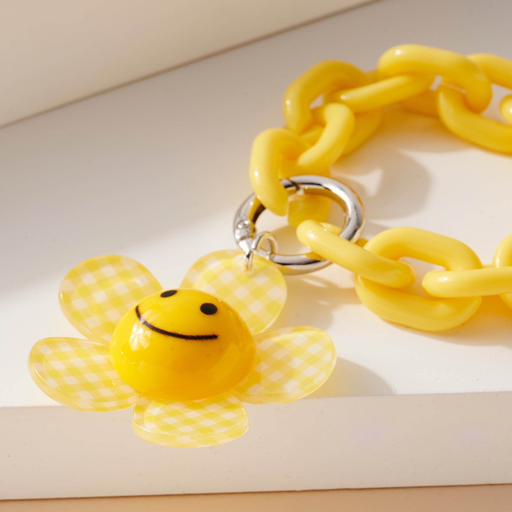 Flower Smile Key Chain