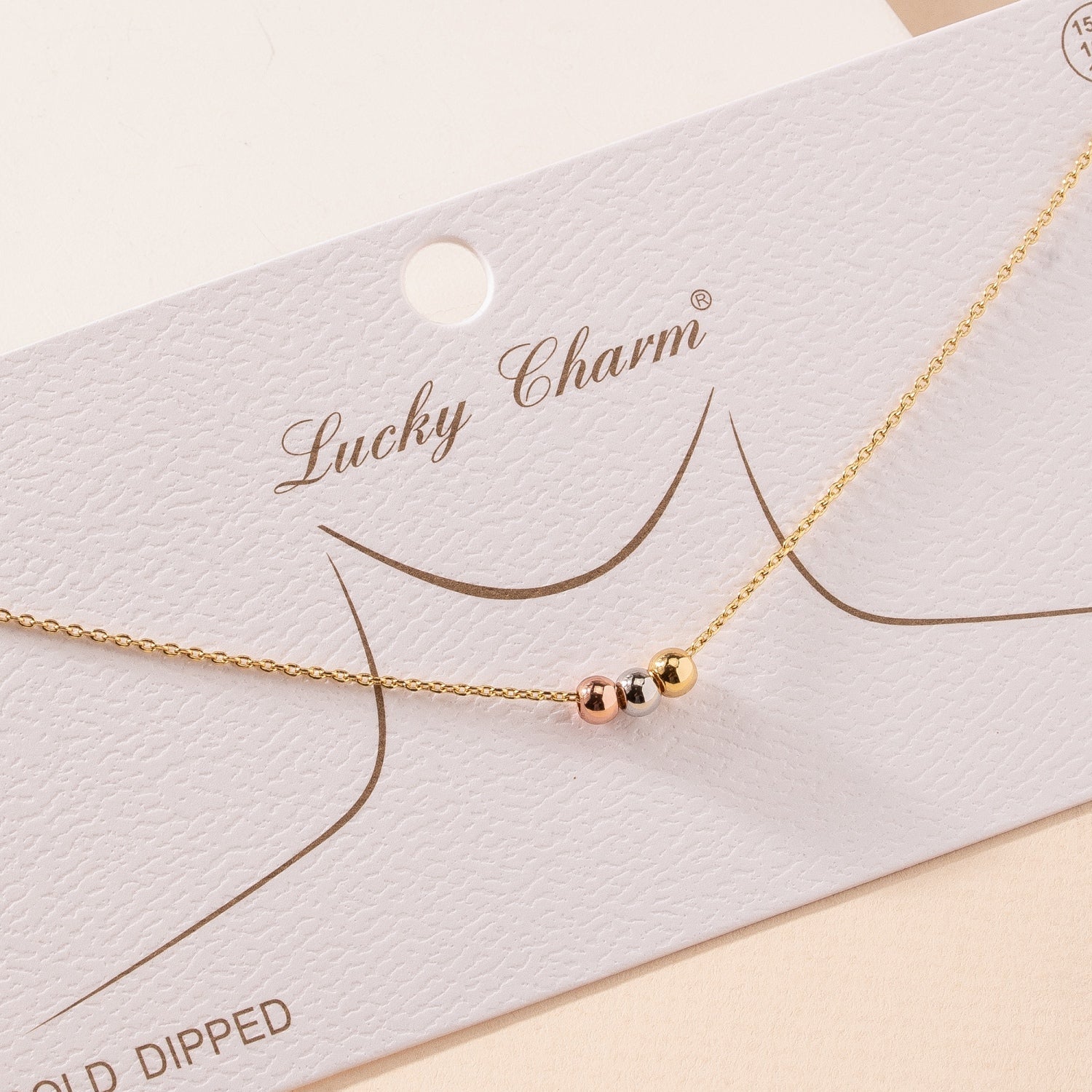 Three Ball Bearing Charms Necklace
