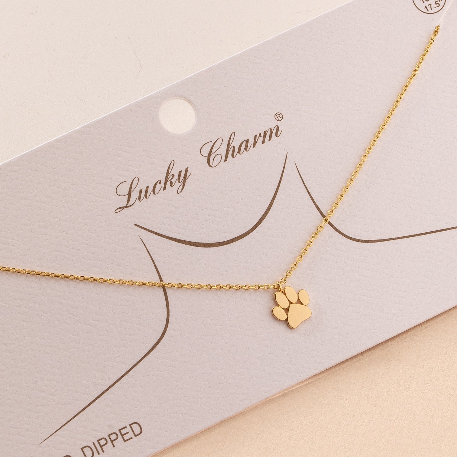 Dog Paw Charm Necklace