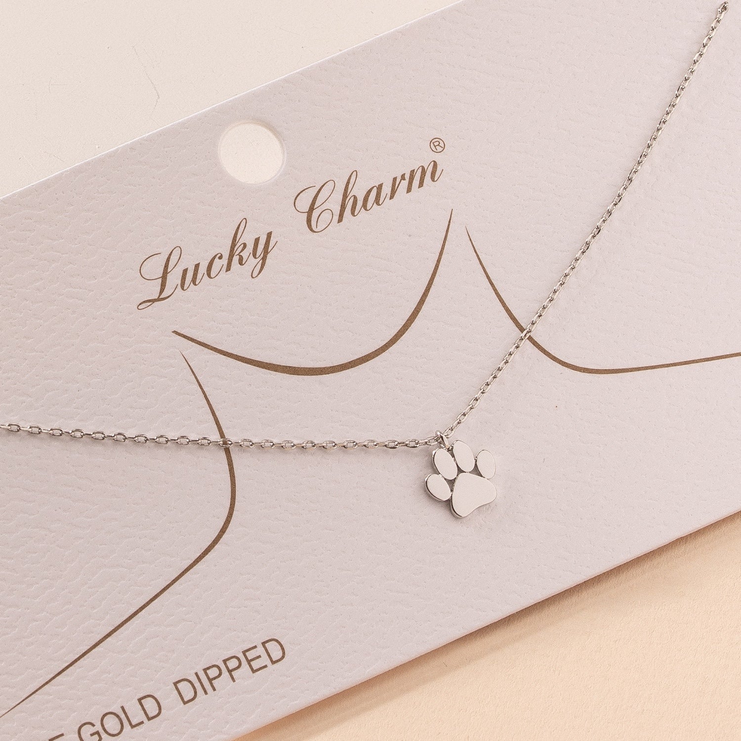 Dog Paw Charm Necklace