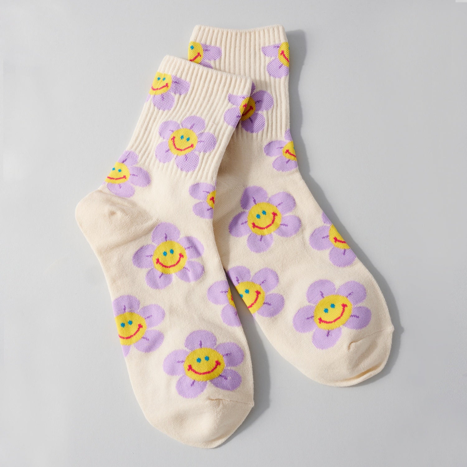 Smile Flower Socks